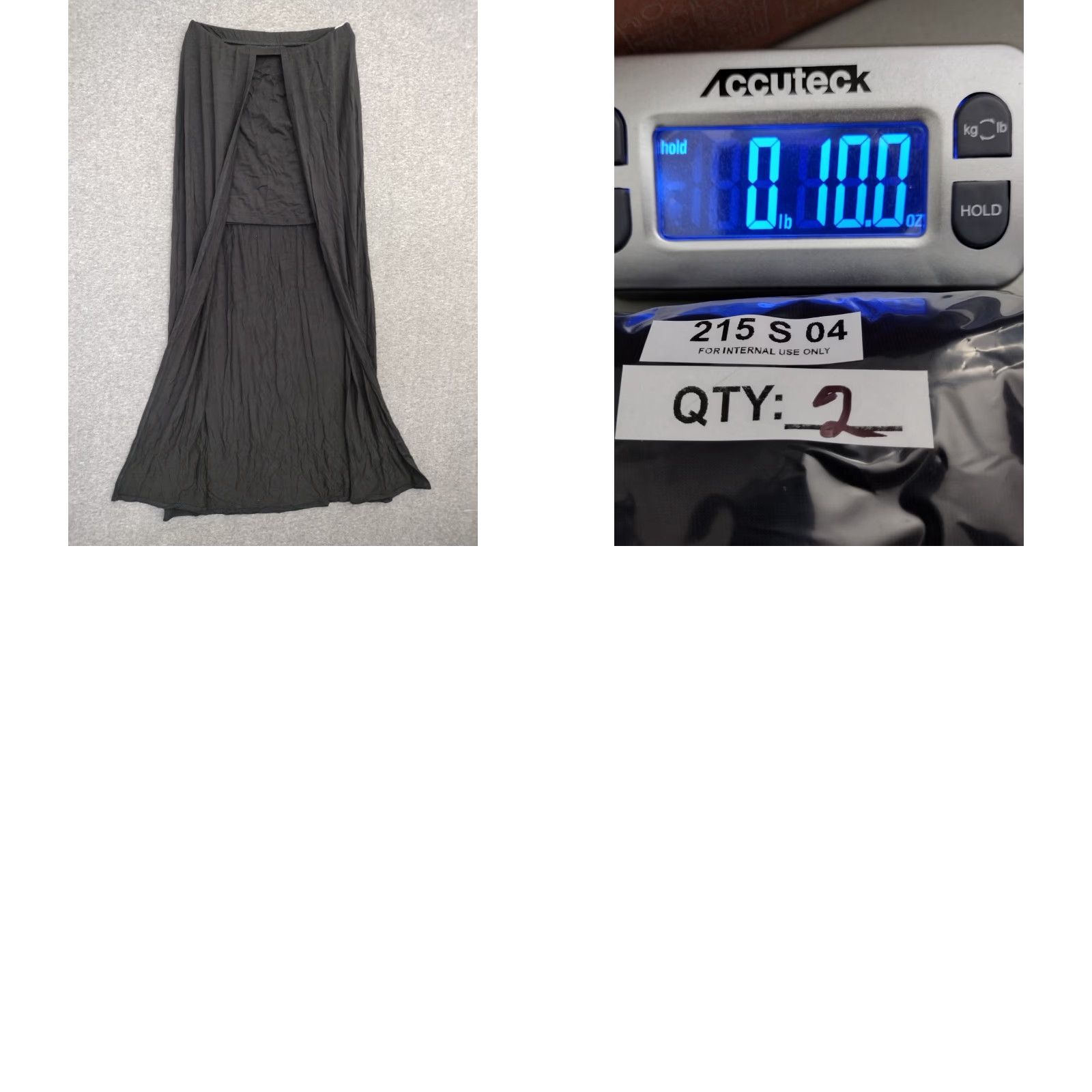 Vintage Código Women's Black Skirt Maxi Wrap Around M Size 32" / US 10 / IT 46 - 8 Thumbnail