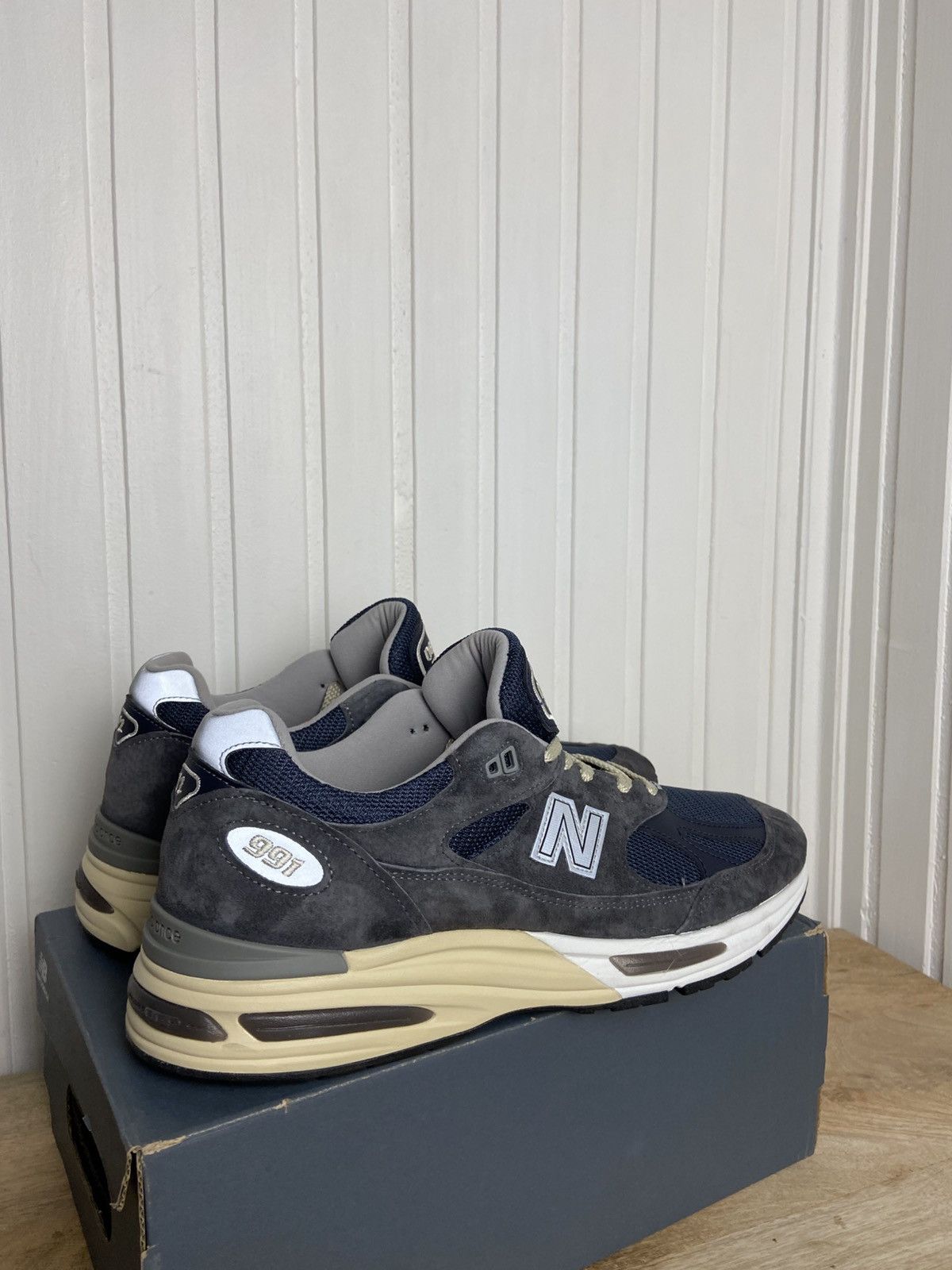 New Balance Used New Balance 991v2 "MiUK Dark Gull Grey" Rare 11,5US Size US 11.5 / EU 44-45 - 5 Thumbnail
