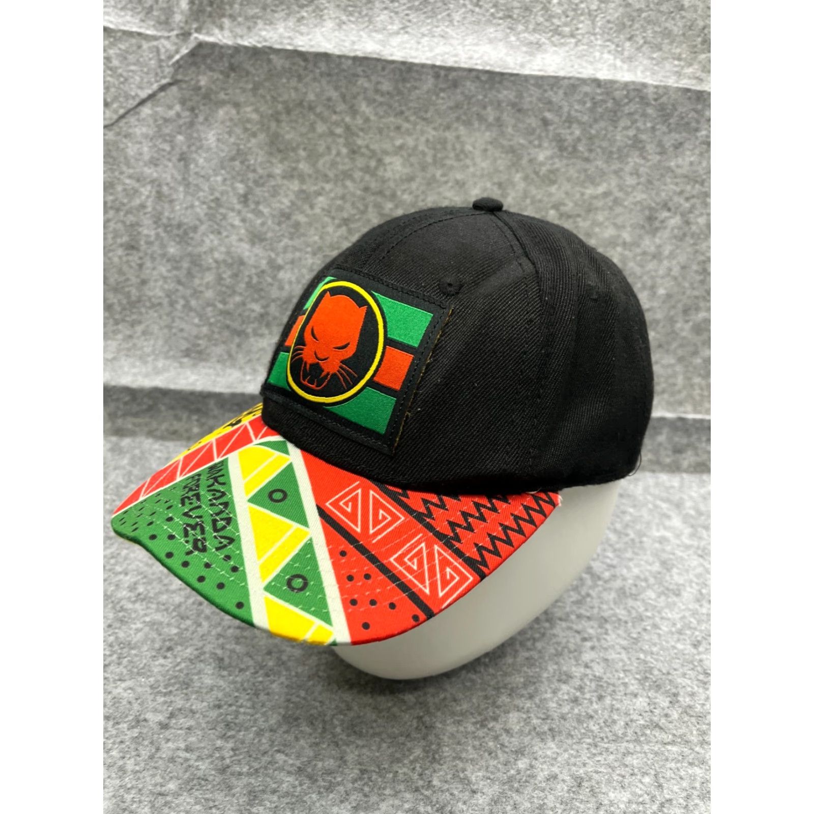 Vintage Marvel Black Panther Hat Cap Snap Back Adult One Size Red Size US 35 - 4 Thumbnail