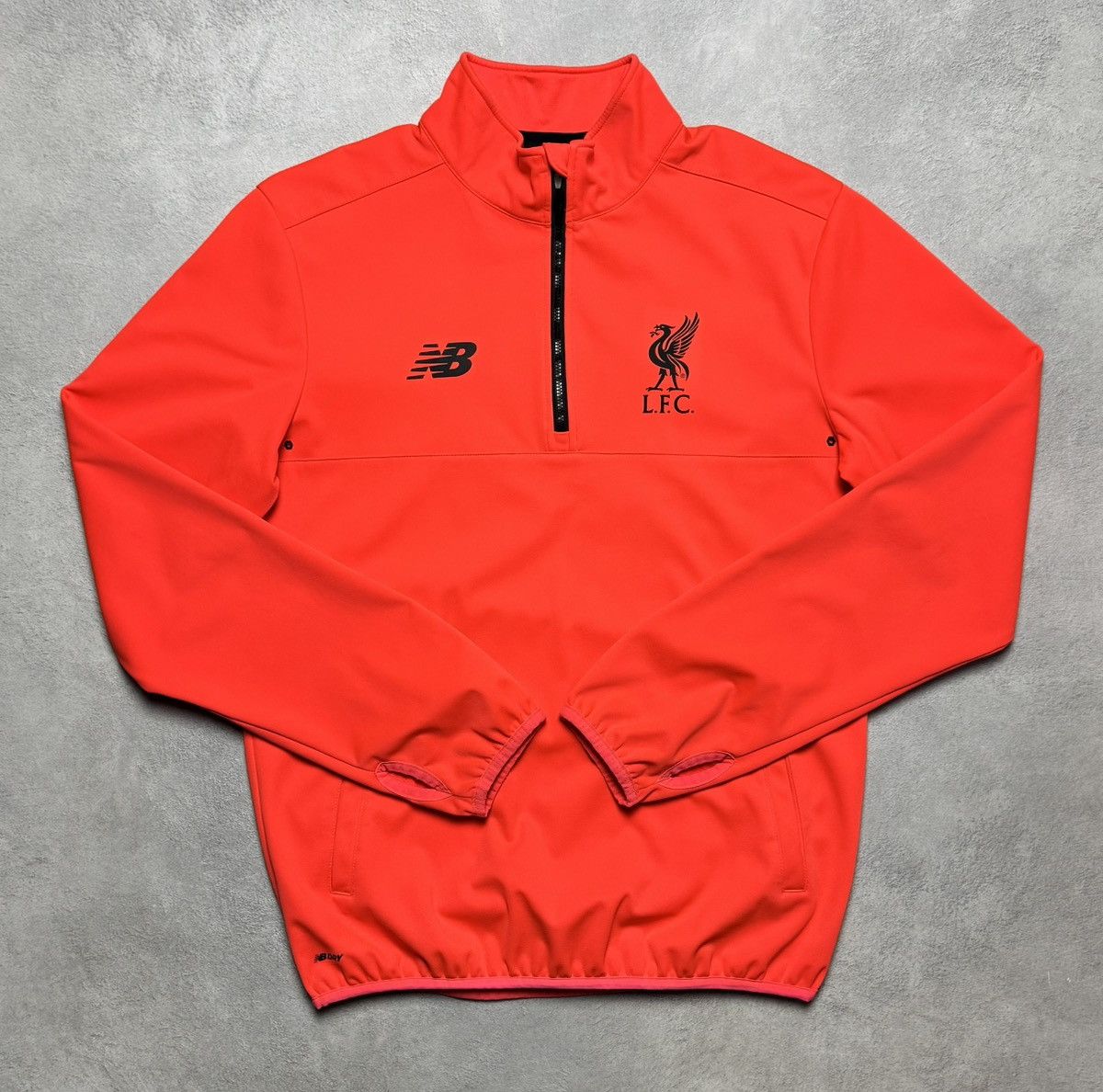 New Balance Liverpool 2016 2017 Football Soccer 1/3 Zip Top New Balance Size US S / EU 44-46 / 1 - 1 Thumbnail