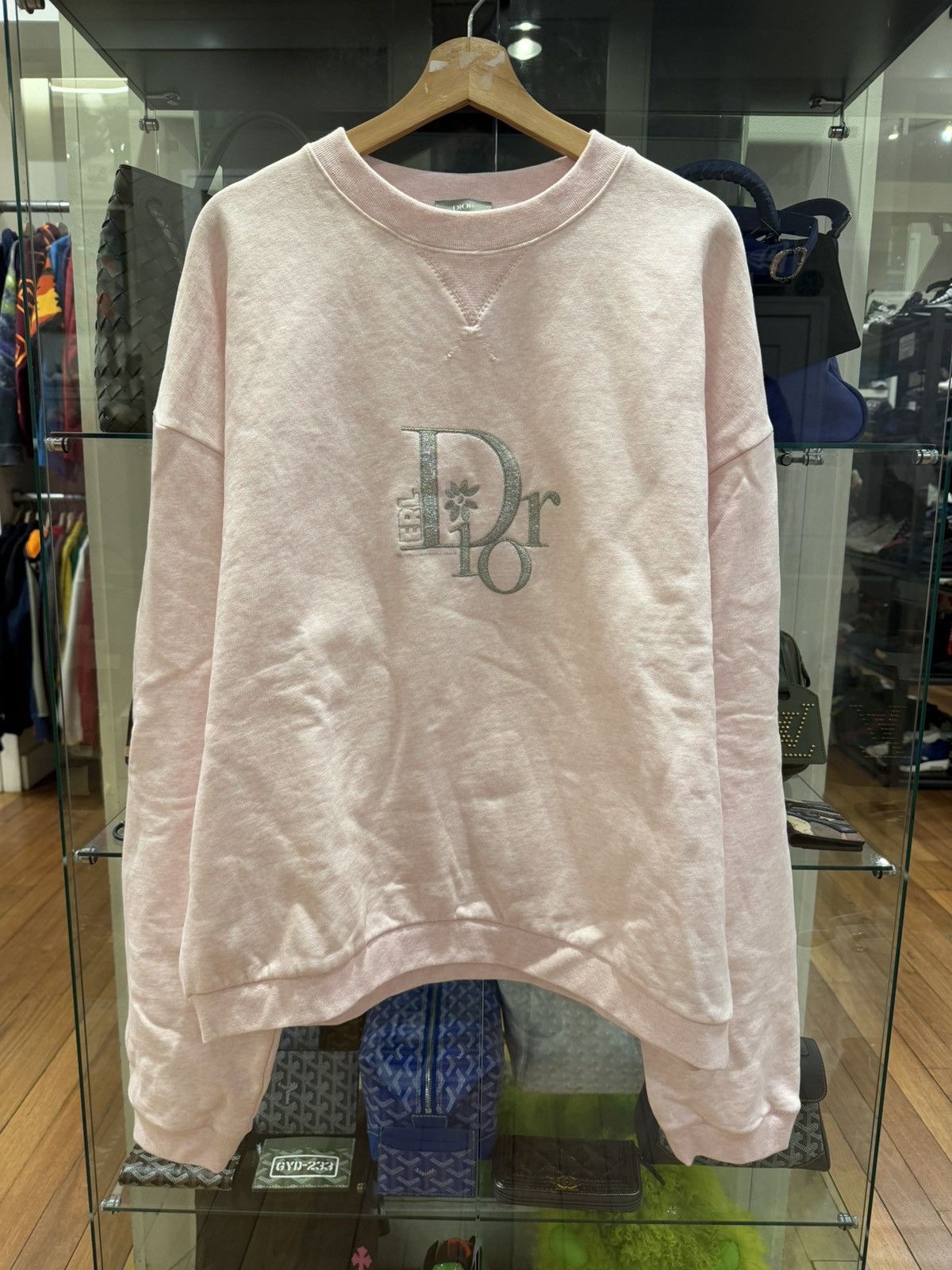 Dior Dior ERL Crewneck - Pink Size US XXL / EU 58 / 5 - 1 Thumbnail