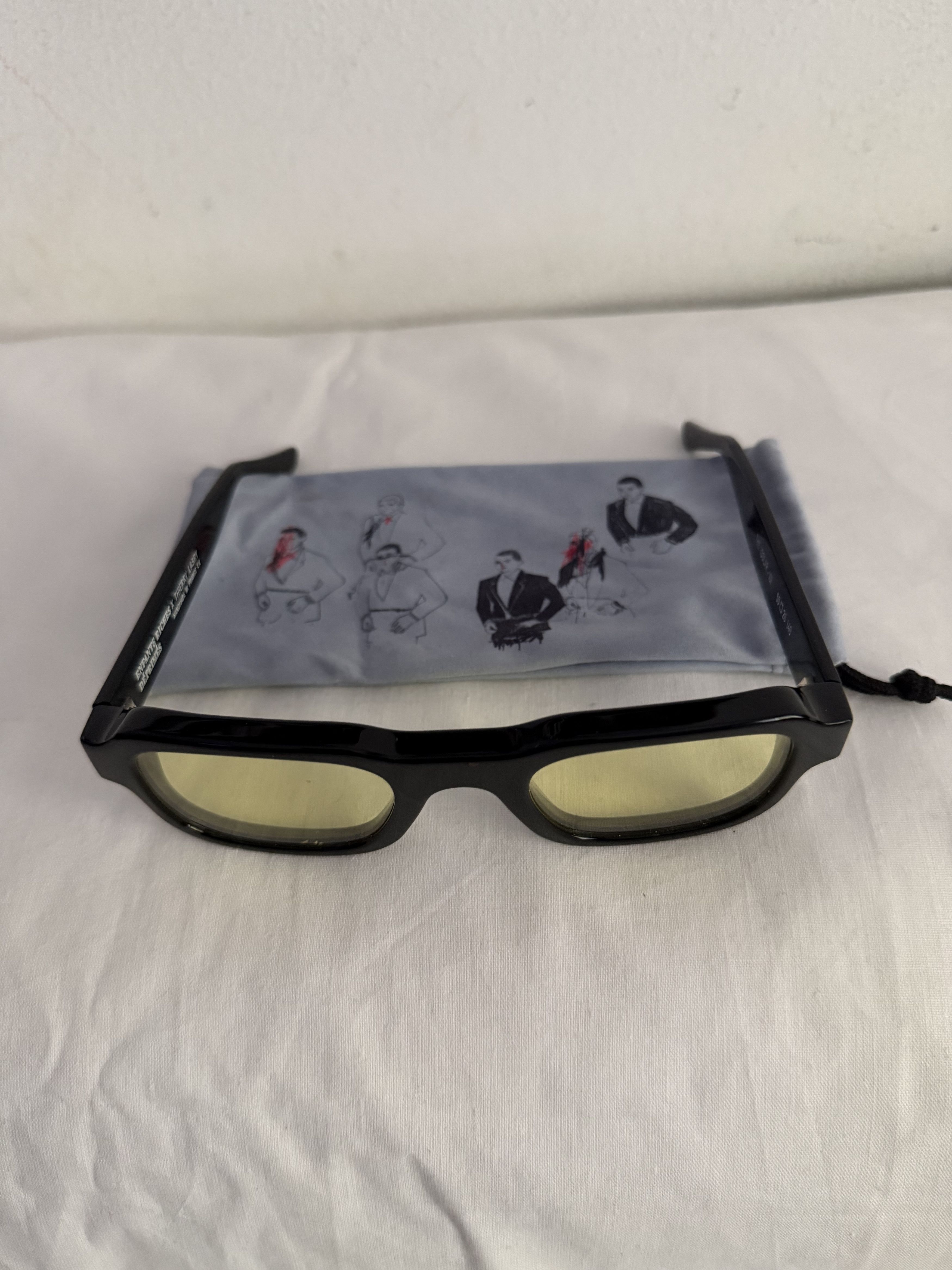 Enfants Riches Deprimes × Thierry Lasry The Isolar - 101 Chunky Black Acetate Yellow Sunglasses Size ONE SIZE - 3 Thumbnail