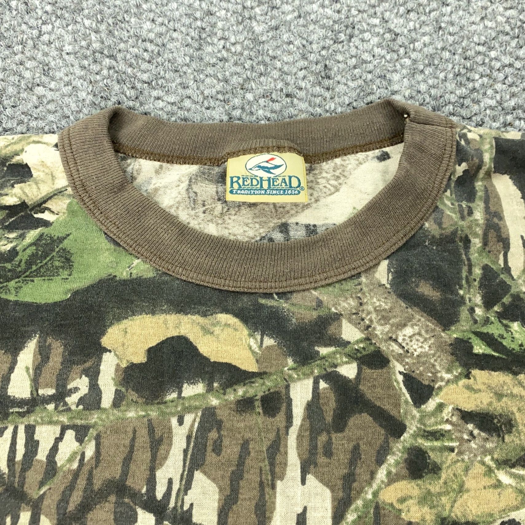 Vintage VINTAGE RedHead Camouflage Shirt Mens XL Mossy Oak Treestand Hunting Tee Long Sleeve Crew Neck Pocket Brown Camouflage Pattern Mens Size US XL / EU 56 / 4 - 4 Thumbnail