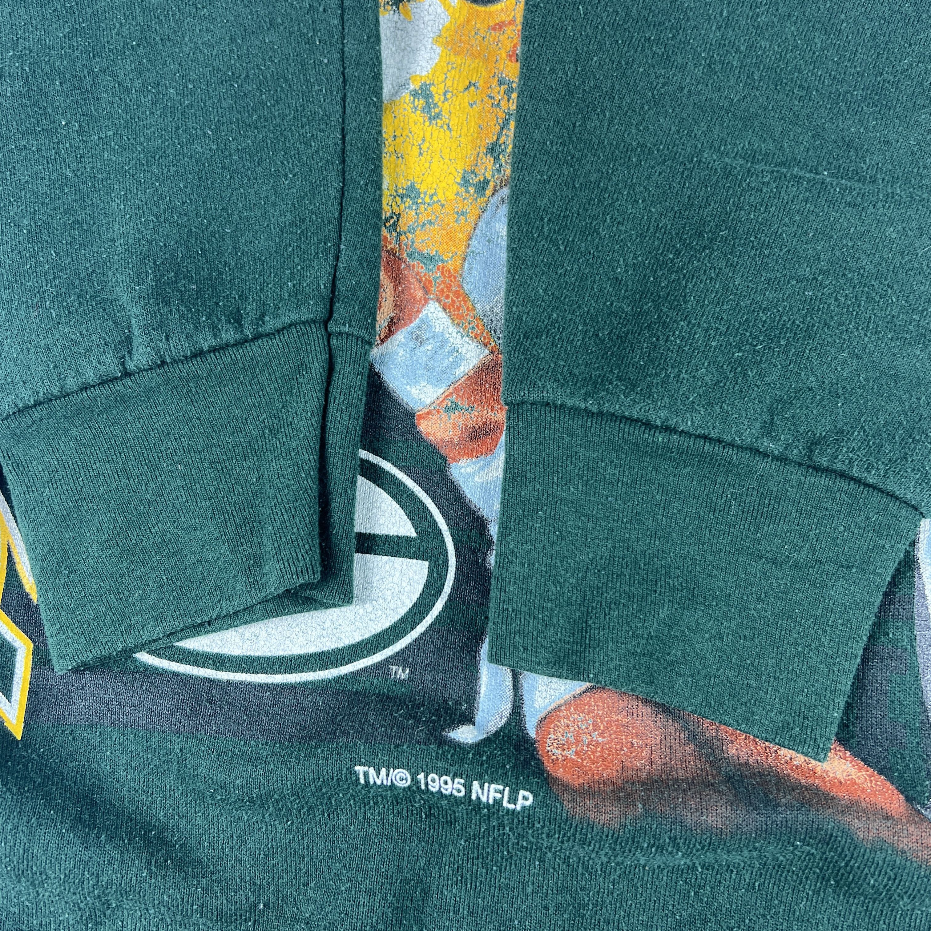Fruit Of The Loom × NFL × Vintage VTG 90s Green Bay Packers Sweatshirt Green Helmet Crewneck Size US M / EU 48-50 / 2 - 8 Thumbnail