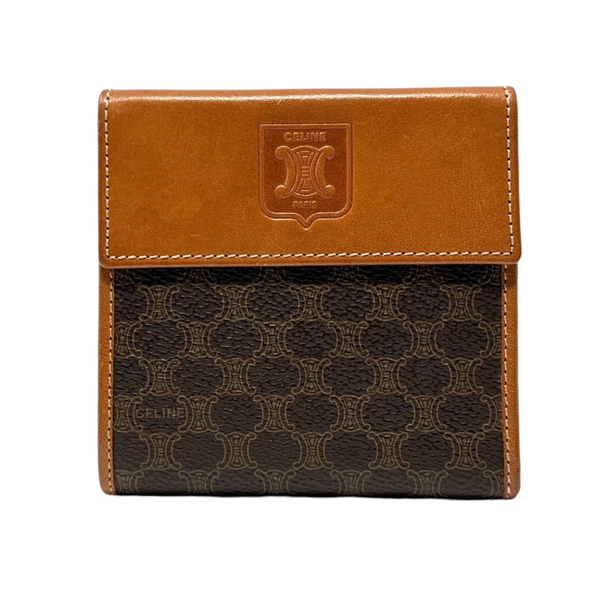 Celine Celine Macadam Bifold Leather Wallet Size ONE SIZE - 1 Thumbnail