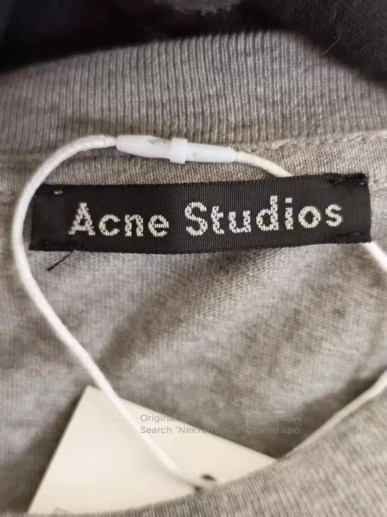 Acne Studios Acne Studios Gray Smile Long Sleeve T-Shirt Size S / US 4 / IT 40 - 3 Thumbnail
