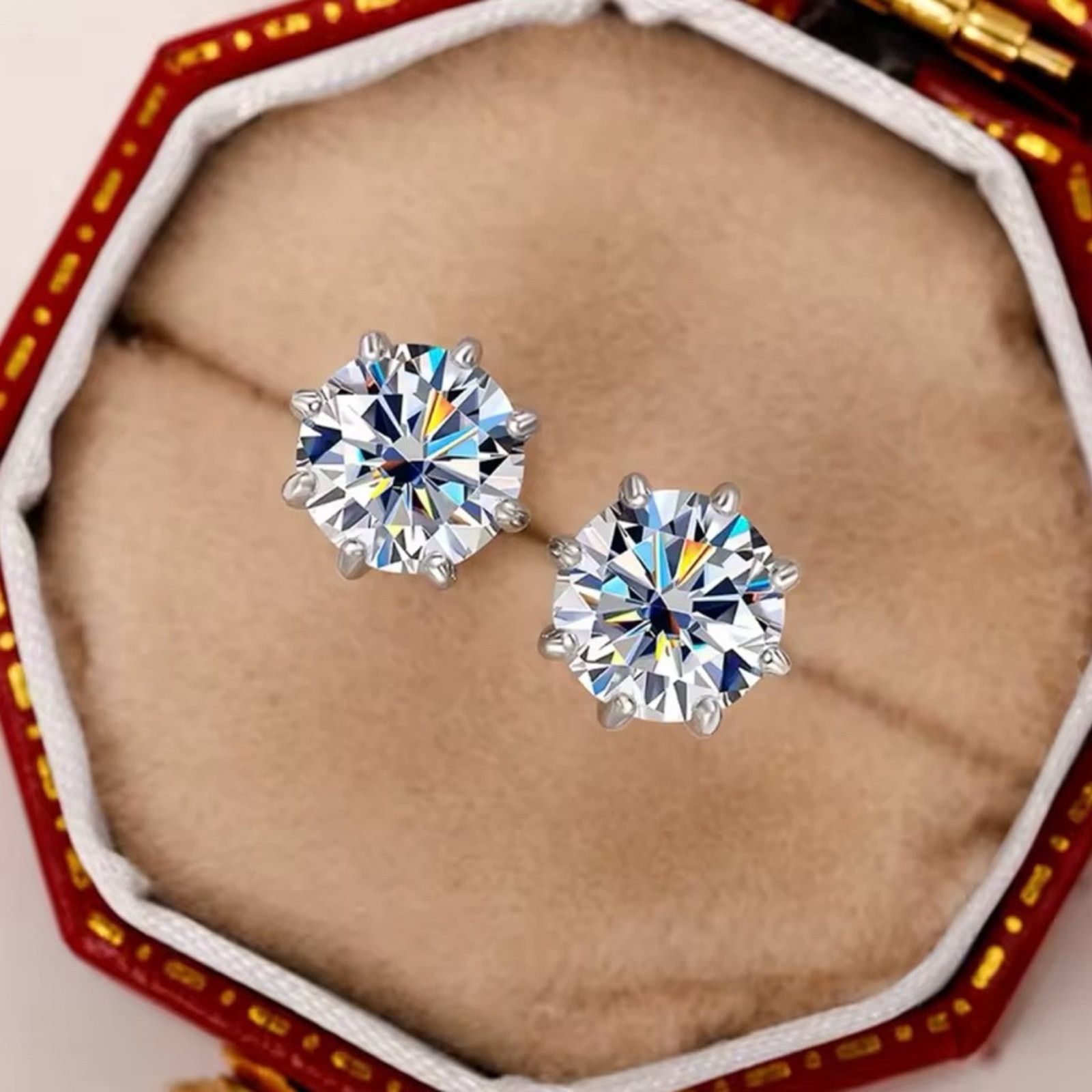 Other Diamond Gorgeous CZ Stud Earrings for Women Size ONE SIZE - 1 Thumbnail