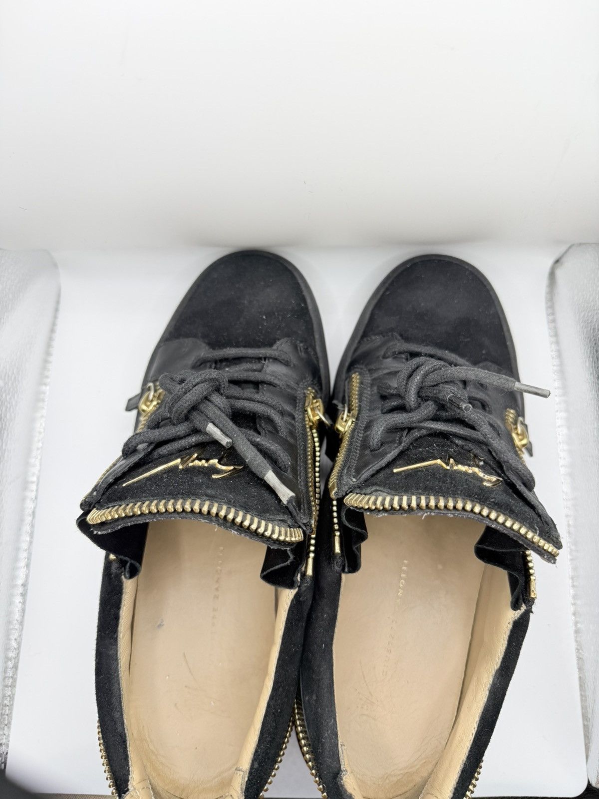 Giuseppe Zanotti Giuseppe Zanotti Black Low-Top Sneakers Size US 8.5 / EU 41-42 - 5 Thumbnail
