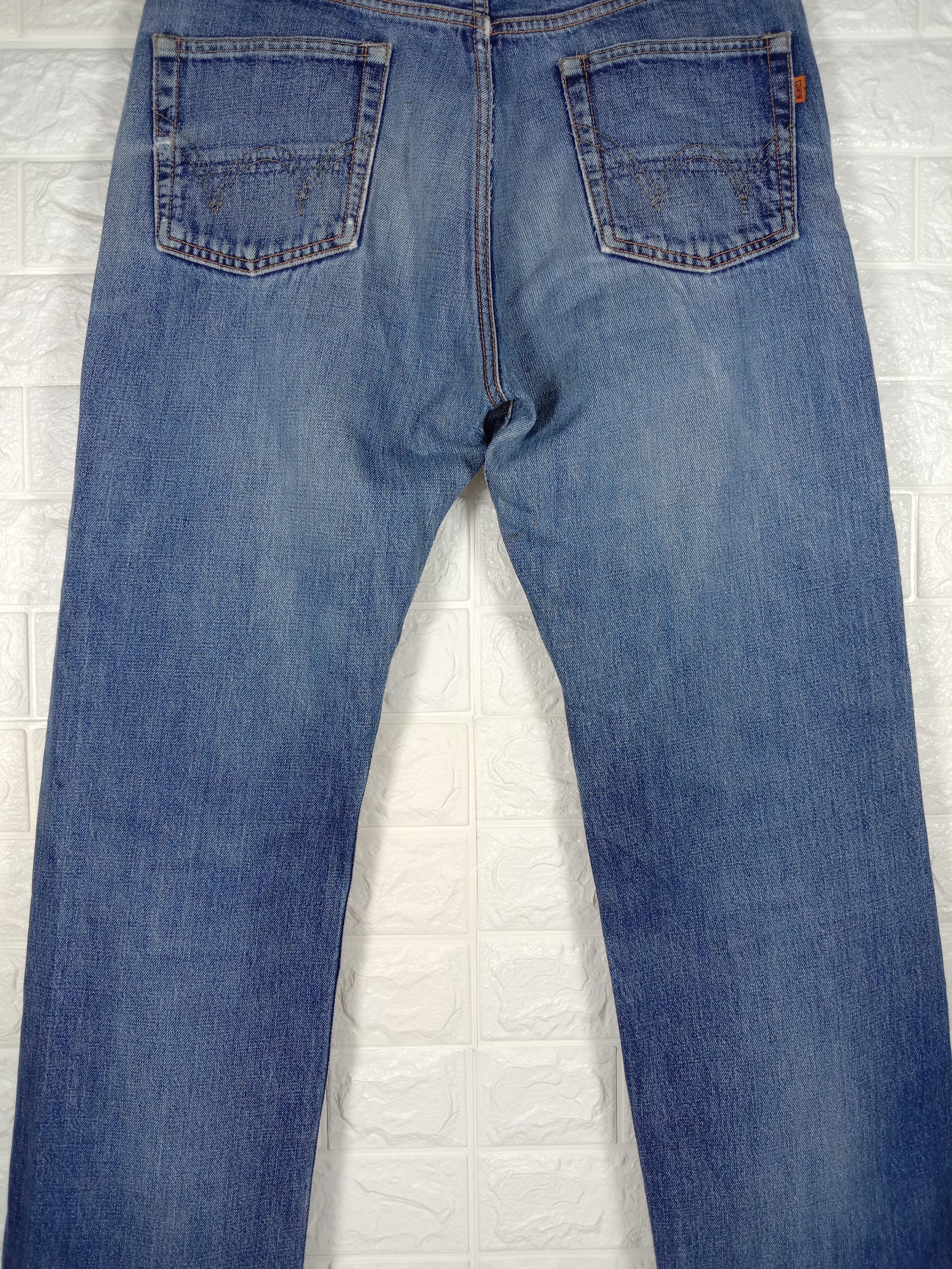 Edwin Vintage Edwin 505x Selvedge Orange Tab Distressed Jeans Size US 32 / EU 48 - 8 Thumbnail