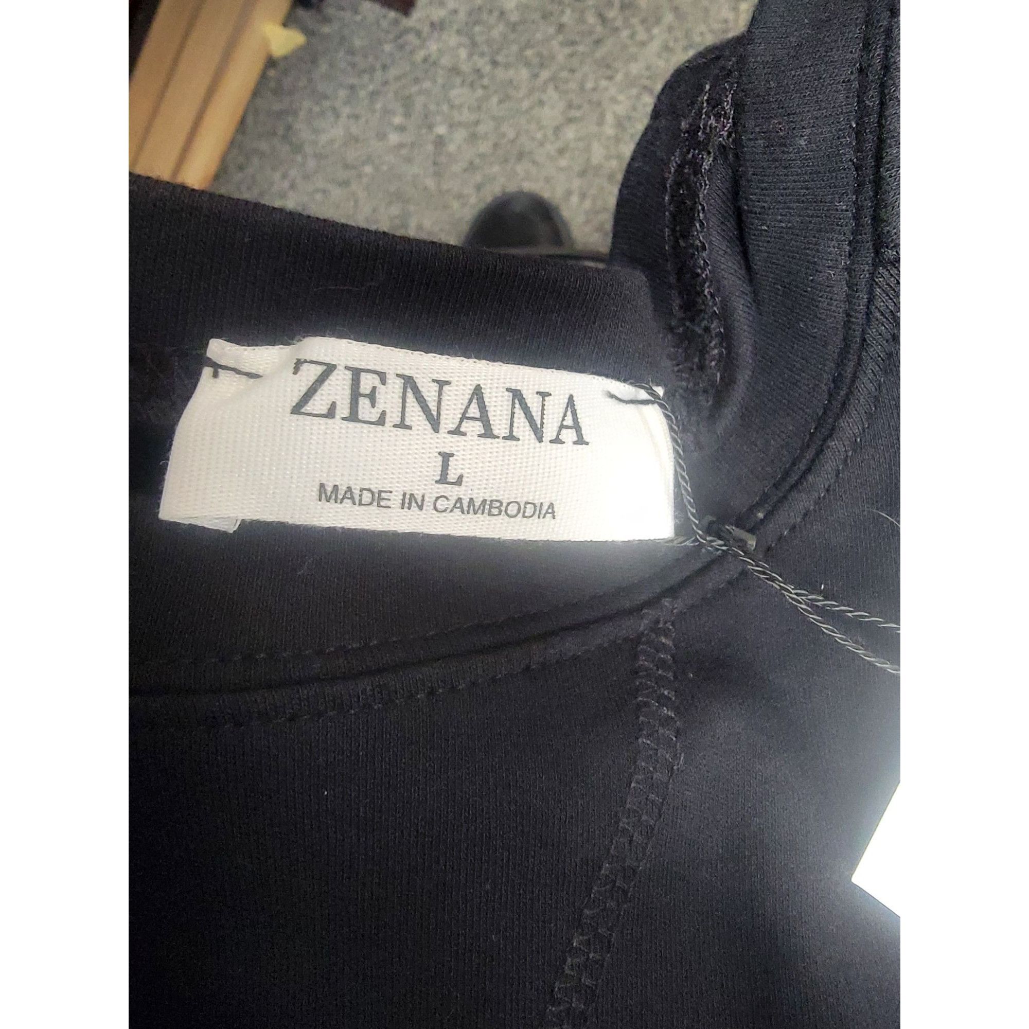 Other Zenana Black Long Sleeve Cotton Pullover Sweatshirt L Size L / US 10 / IT 46 - 6 Thumbnail