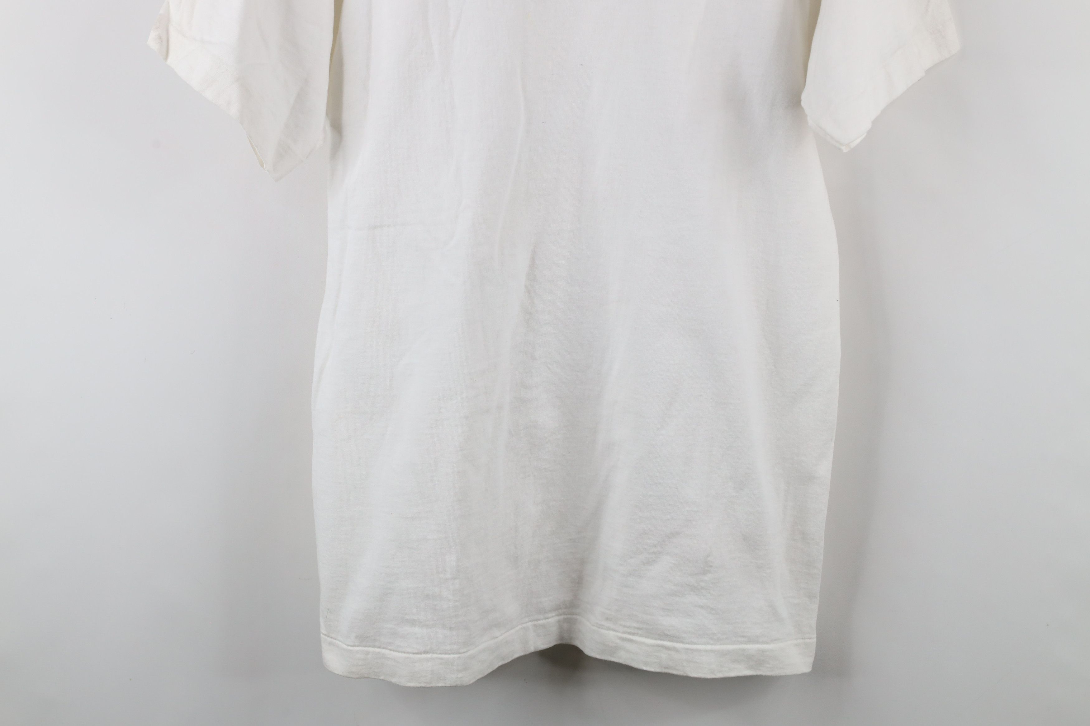 Vintage Vintage 90s Streetwear Cotton Short Sleeve T-Shit White USA Size US M / EU 48-50 / 2 - 3 Thumbnail