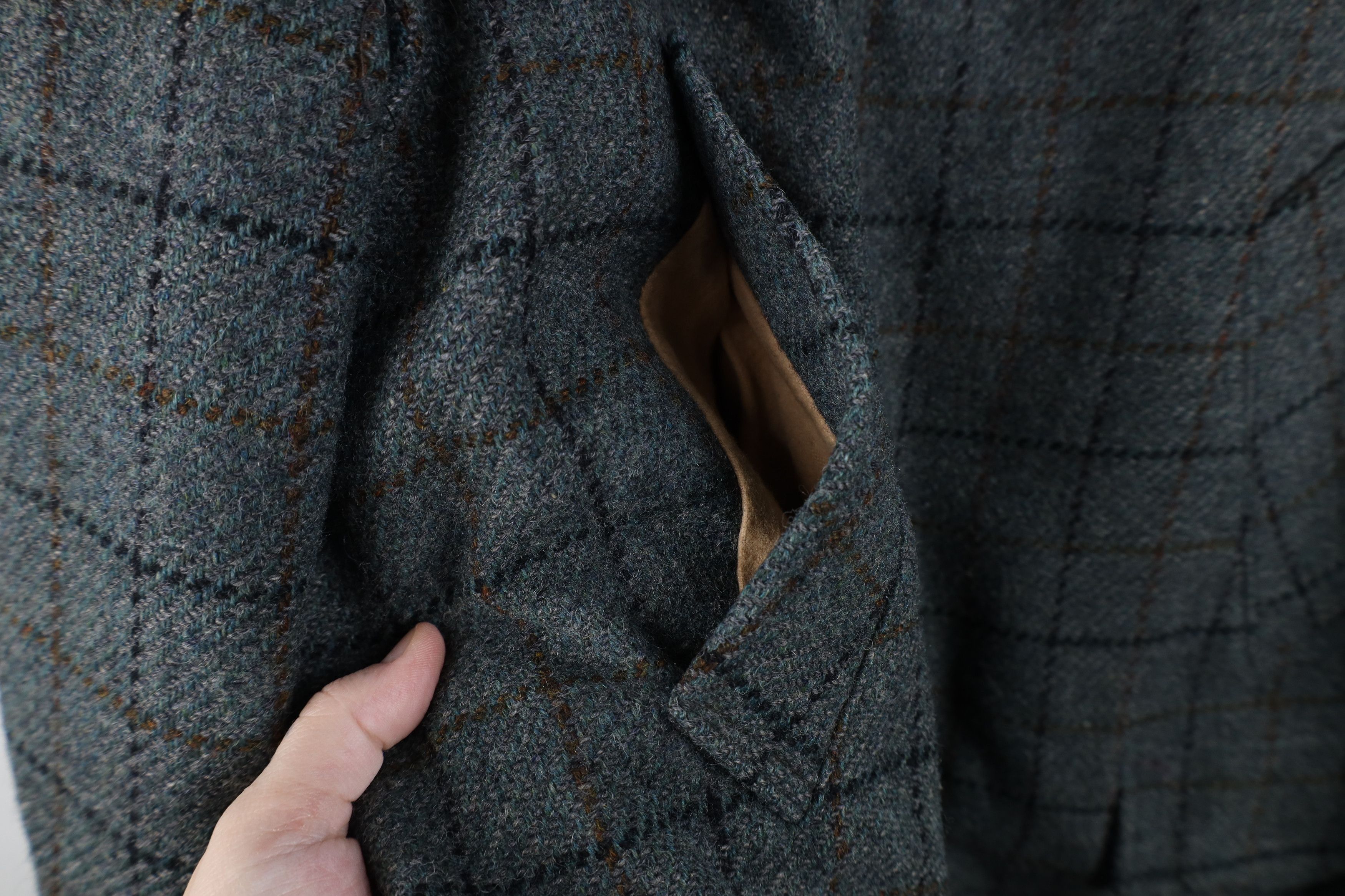 Vintage Vintage 70s Streetwear Lined Wool Tweed Overcoat Jacket Size US L / EU 52-54 / 3 - 7 Thumbnail