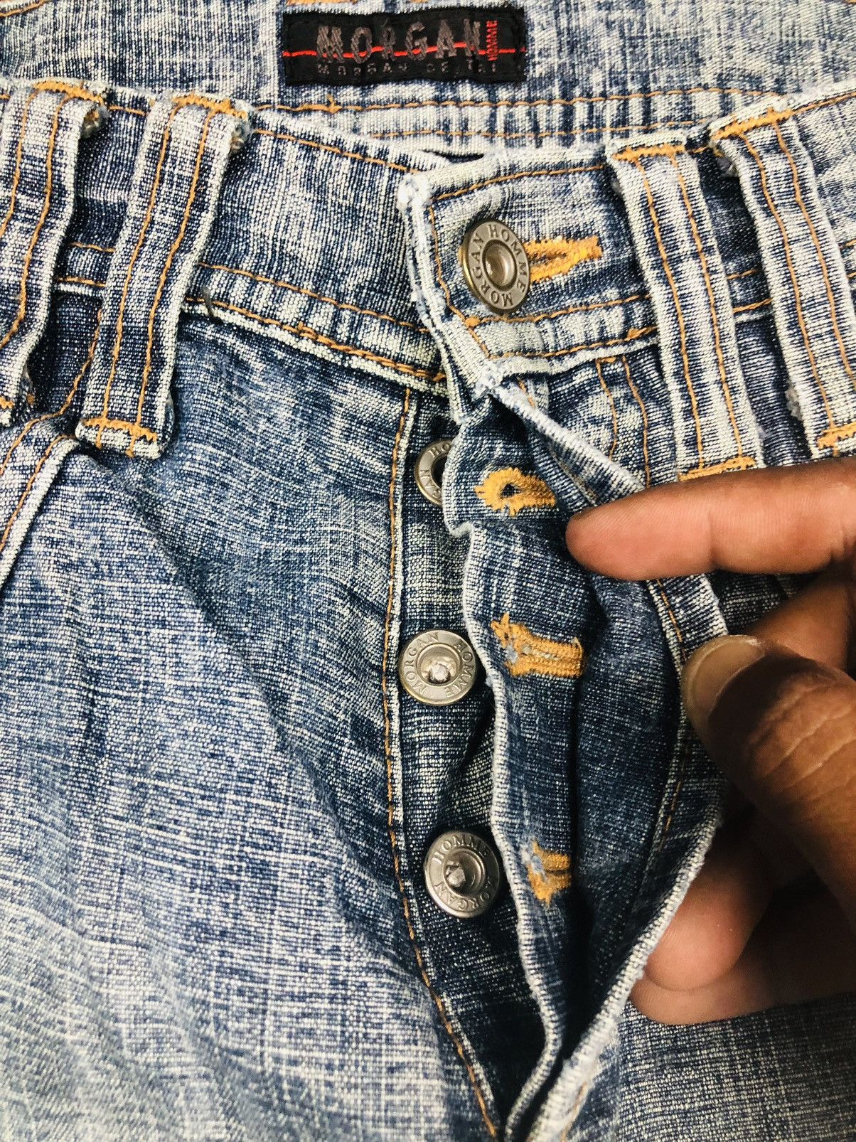 Morgan Homme Morgan Homme Distressed Jeans (33) Size US 30 / EU 46 - 8 Thumbnail