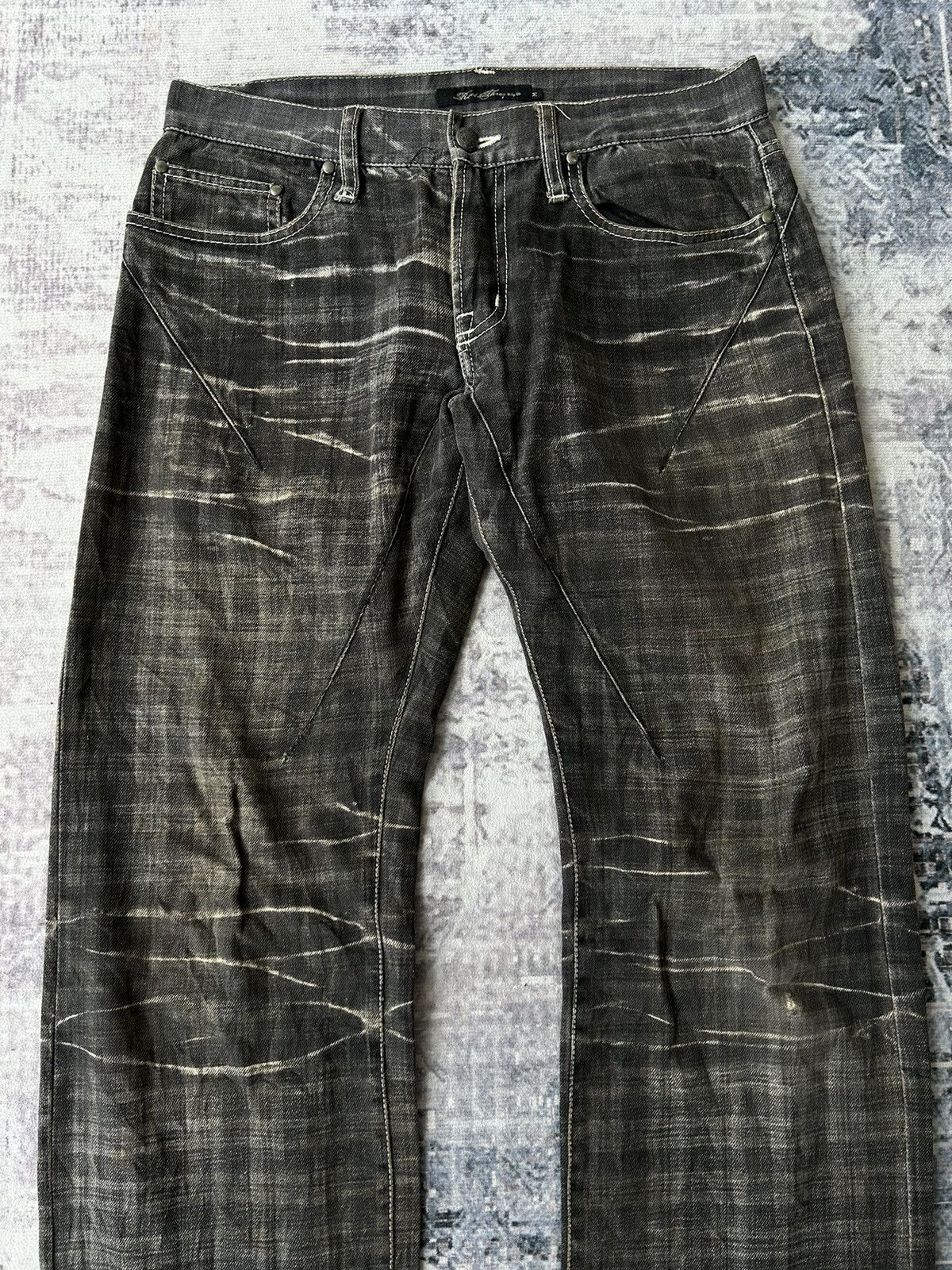 Japanese Brand Y2k Rock Punk Style Jeans Size US 31 - 4 Thumbnail