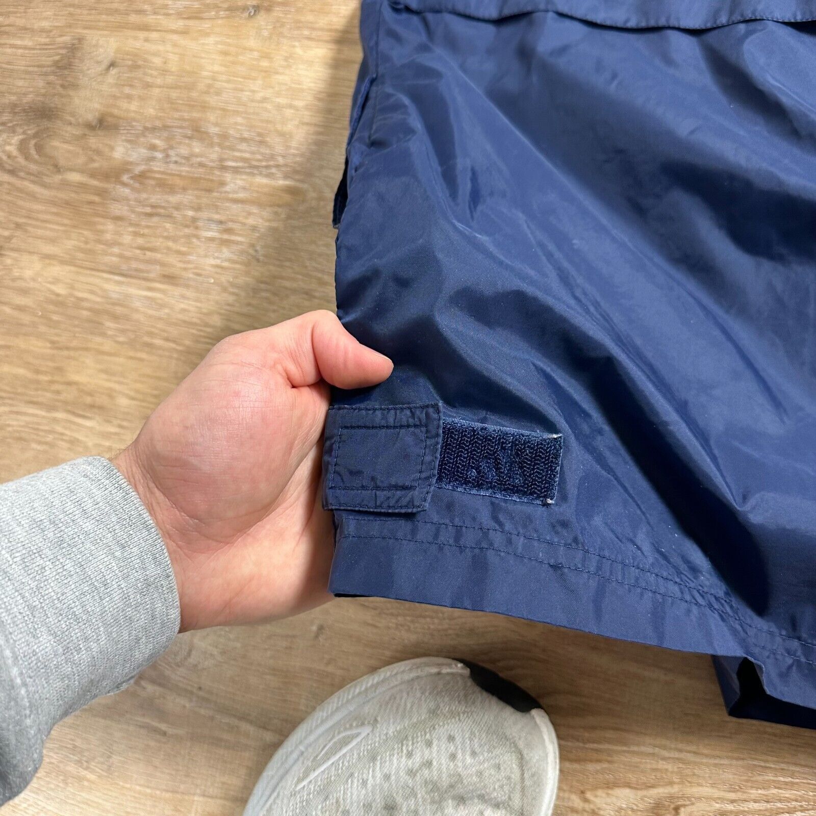 Adidas Vintage 90s Y2k Adidas Windbreaker Mens Medium Navy Blue Size US M / EU 48-50 / 2 - 6 Thumbnail