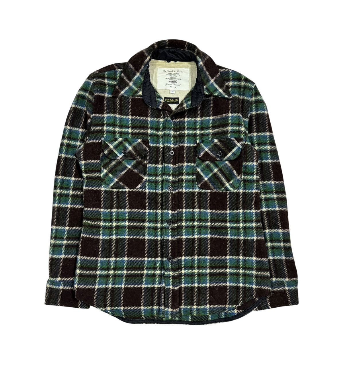 Fidelity Fidelity By Gerald & Stewart Flannel Wool Shirt Size US L / EU 52-54 / 3 - 1 Thumbnail