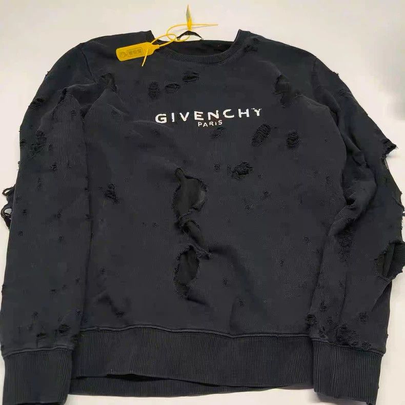 Givenchy Givenchy Black Ripped Hoodie Size US XS / EU 42 / 0 - 1 Thumbnail