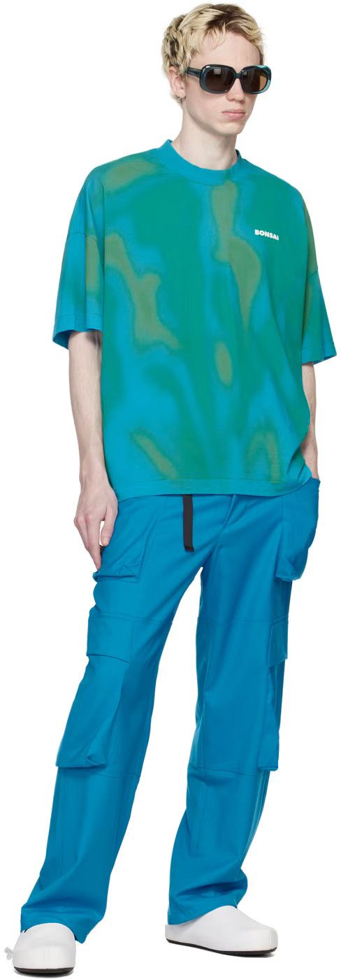 BONSAI USD470 BONSAI BLUE BELTED CARGO PANTS Size US 34 / EU 50 - 11 Thumbnail