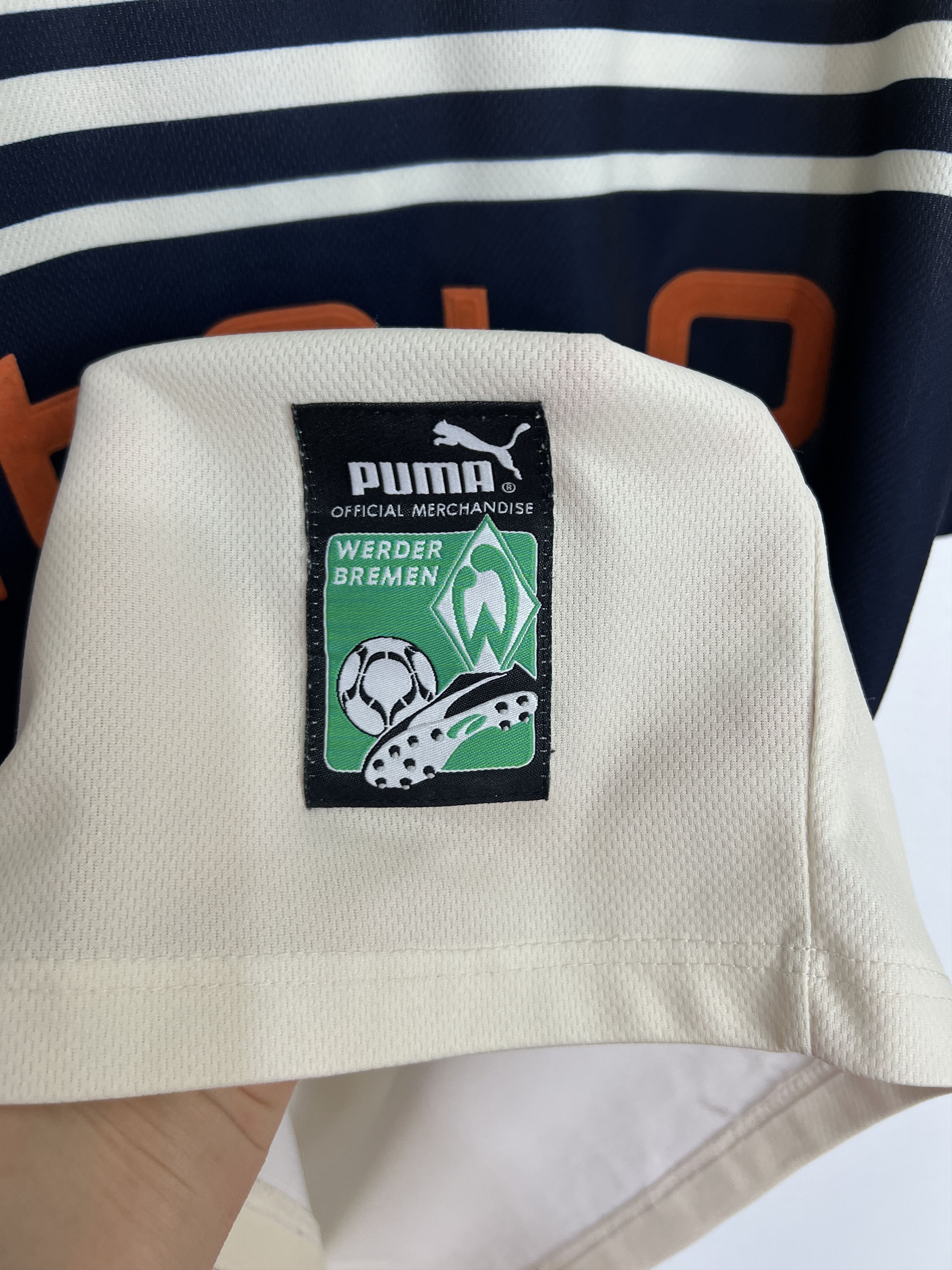 Puma Werder Bremen Away football shirt 1997 Soccer Jersey Trikot Size US L / EU 52-54 / 3 - 4 Thumbnail