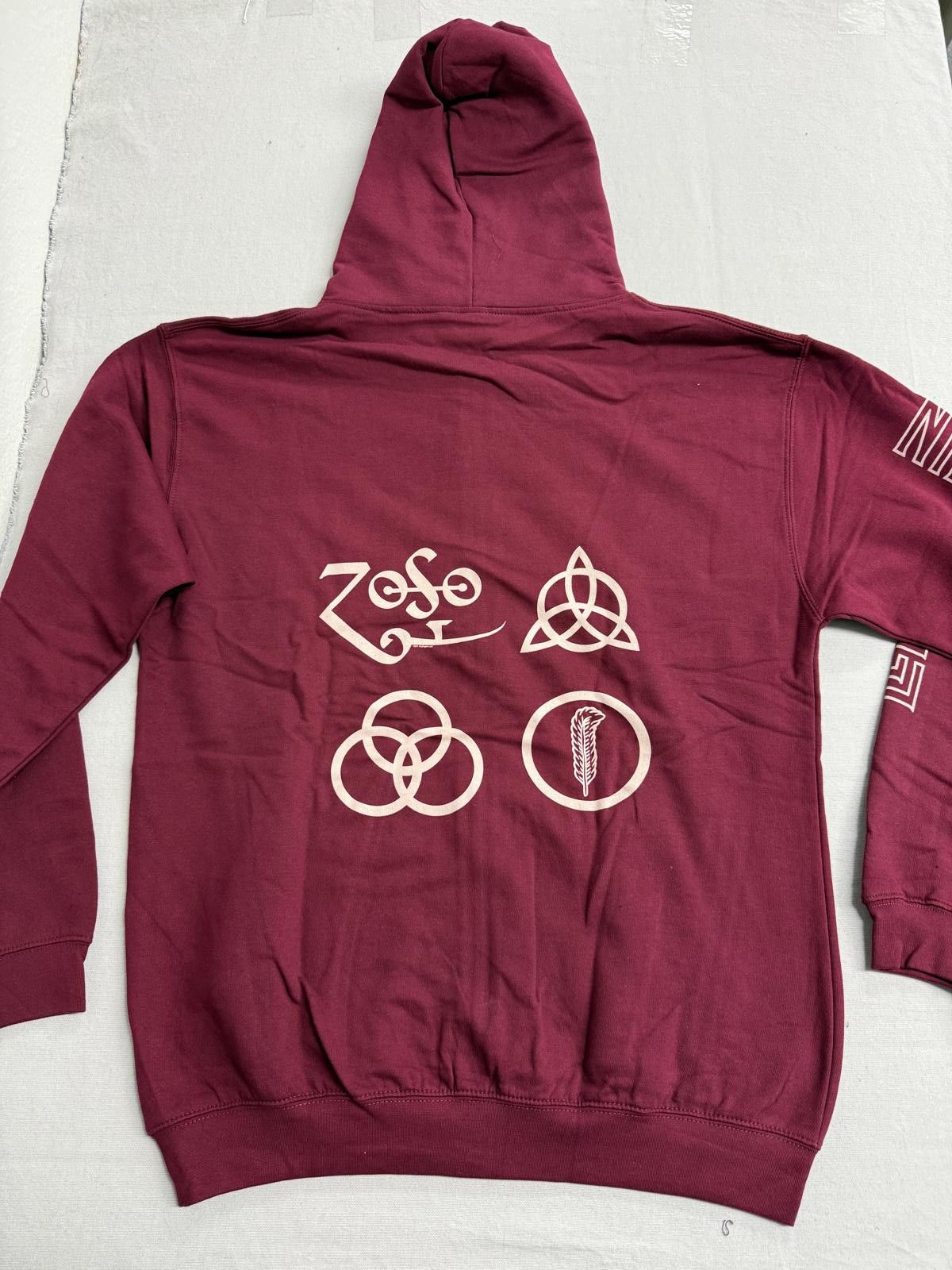 Adish Led Zeppelin Hoodie Icarus / Zoso Merch Back Print Sleeves L Size US L / EU 52-54 / 3 - 2 Thumbnail