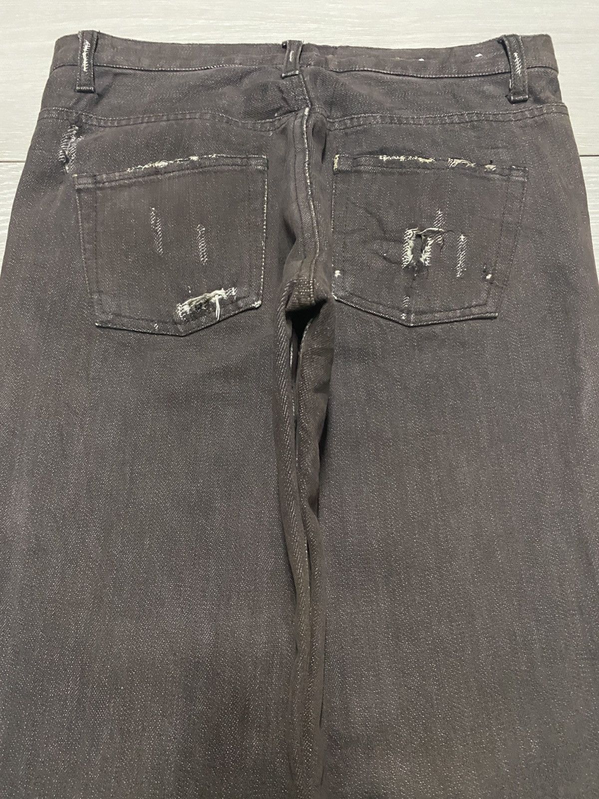 Japanese Brand Vintage Japanese Brand Distressed SLim Fit Streetwear Jeans Size US 29 - 4 Thumbnail
