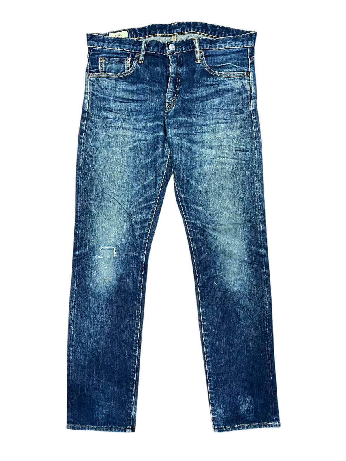 20471120 SHIPS Denim Redline Selvage Skinny Size US 34 / EU 50 - 1 Thumbnail