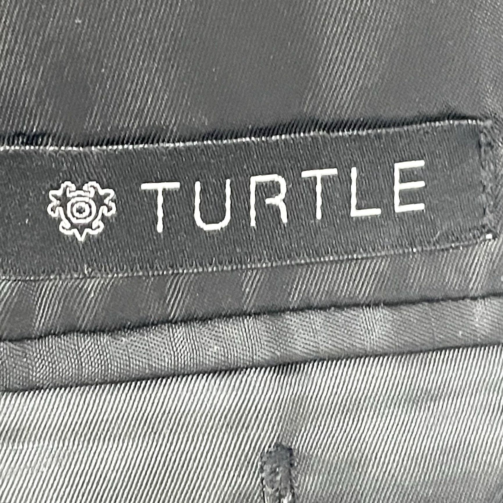 Vintage VINTAGE Turtle Black Stripe Italian Fit Blazer Sport Coat 2 Button Notch Vented Jacket Size 40R Mens Classic Blazer Size 40R - 3 Thumbnail