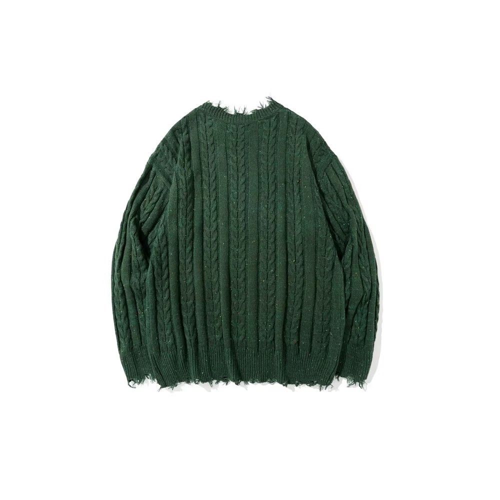 Japanese Brand × Vintage Men's retro loose round neck sweater Size US M / EU 48-50 / 2 - 2 Thumbnail