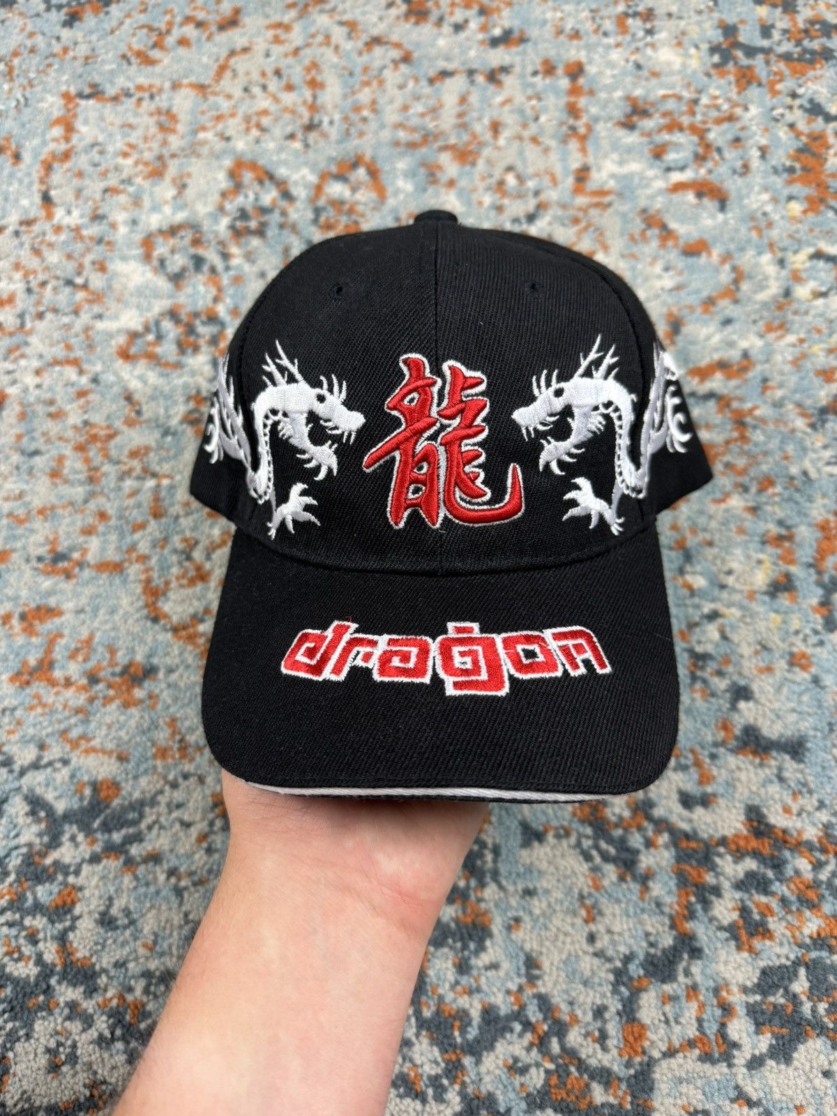 Vintage Vintage Y2K Dragon embroidered hat jnco style skate swag 00s Size ONE SIZE - 2 Thumbnail