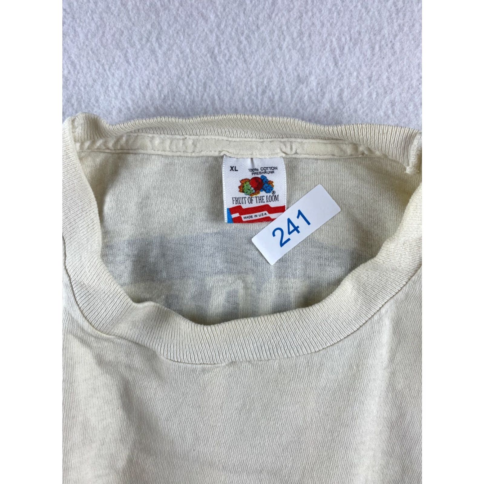 Fruit Of The Loom VINTAGE Pittsburgh Steelers Shirt Mens XL USA Made Single Stitch Double Side 90s Size US XL / EU 56 / 4 - 8 Thumbnail