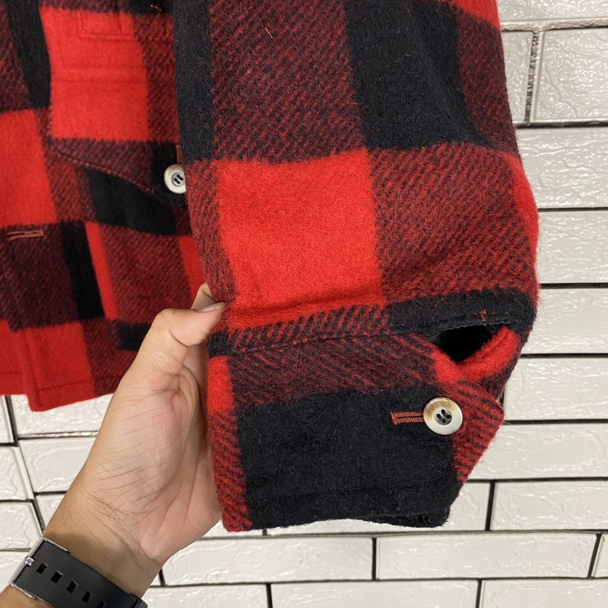 Japanese Brand 🔥VINTAGE WOOL MACKINAW JACKET VOX TARTAN DESIGN ISSEY MIYAKE Size US M / EU 48-50 / 2 - 16 Thumbnail