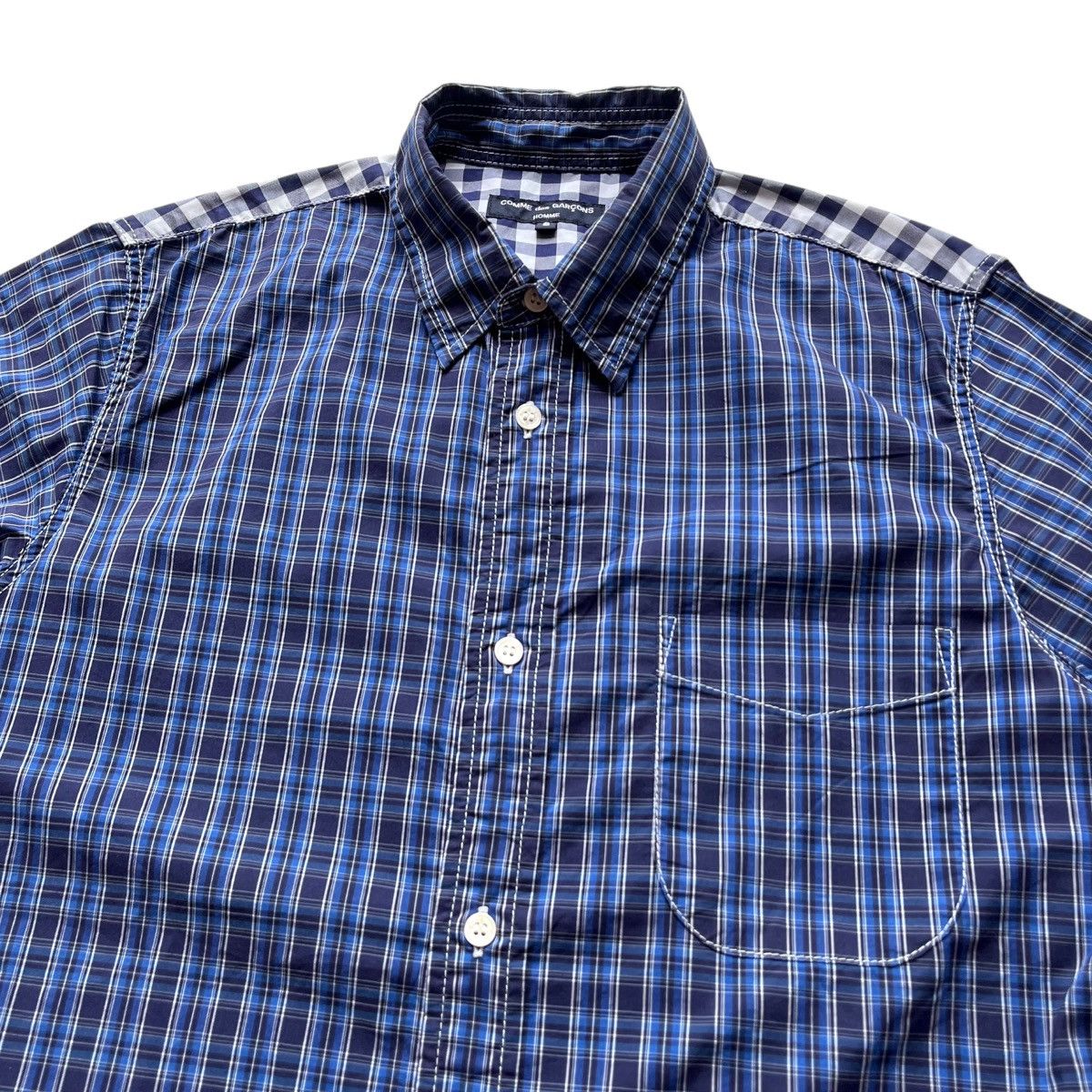 Comme des Garcons × Comme des Garcons Homme × Junya Watanabe SS17 Comme des Garcons Homme Blue Plaid Shirt Size US S / EU 44-46 / 1 - 3 Thumbnail
