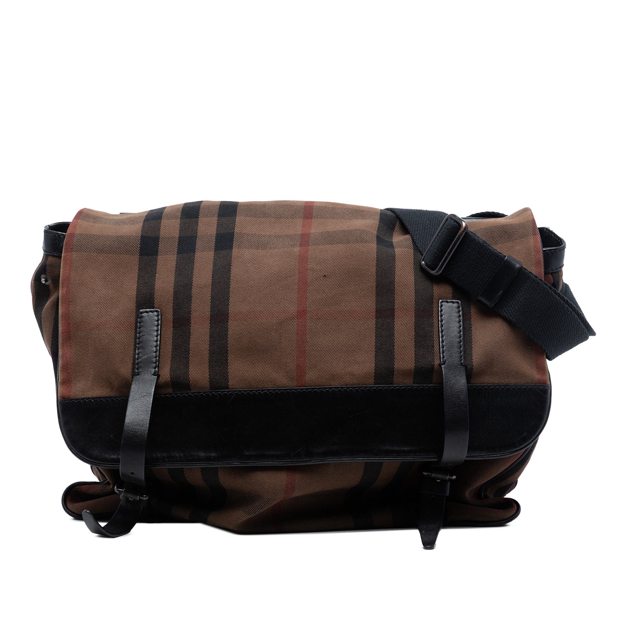 Burberry House Check Canvas Flap Crossbody Size ONE SIZE - 1 Thumbnail