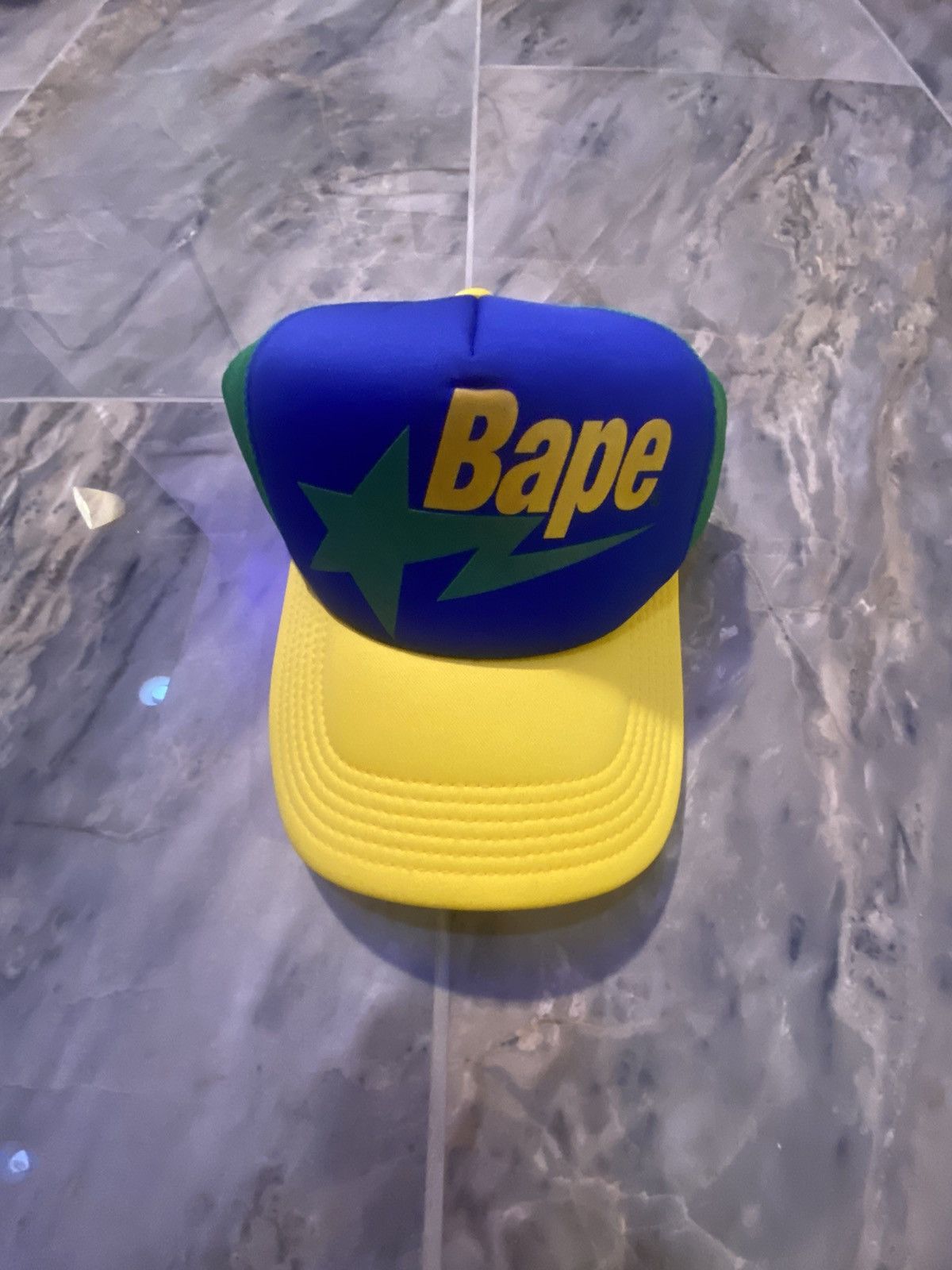 image of Bape Sta Mesh Cap in Blue, Men's