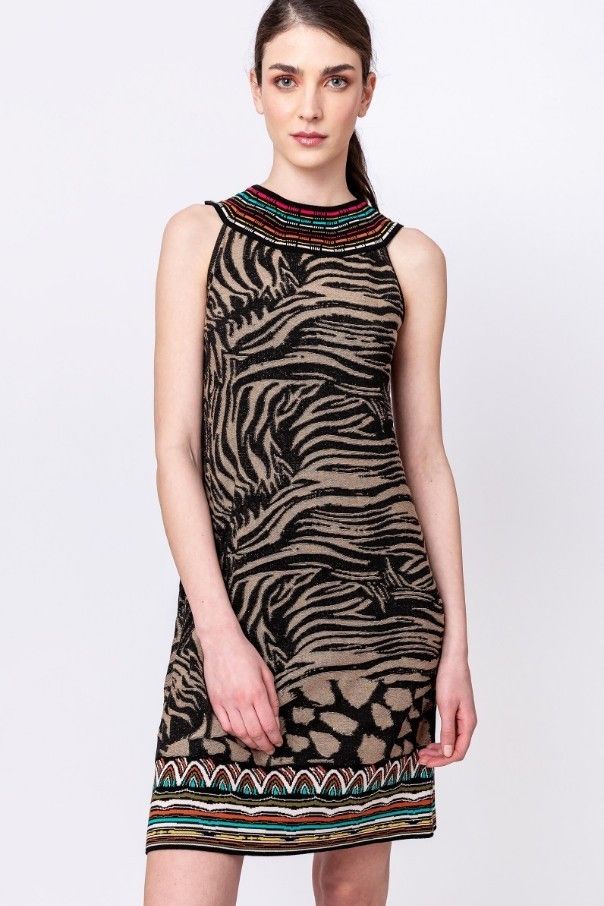 Other IVKO Jacquard Dress Animal Pattern A-line Black Size M / 38 Size M / US 6-8 / IT 42-44 - 11 Thumbnail