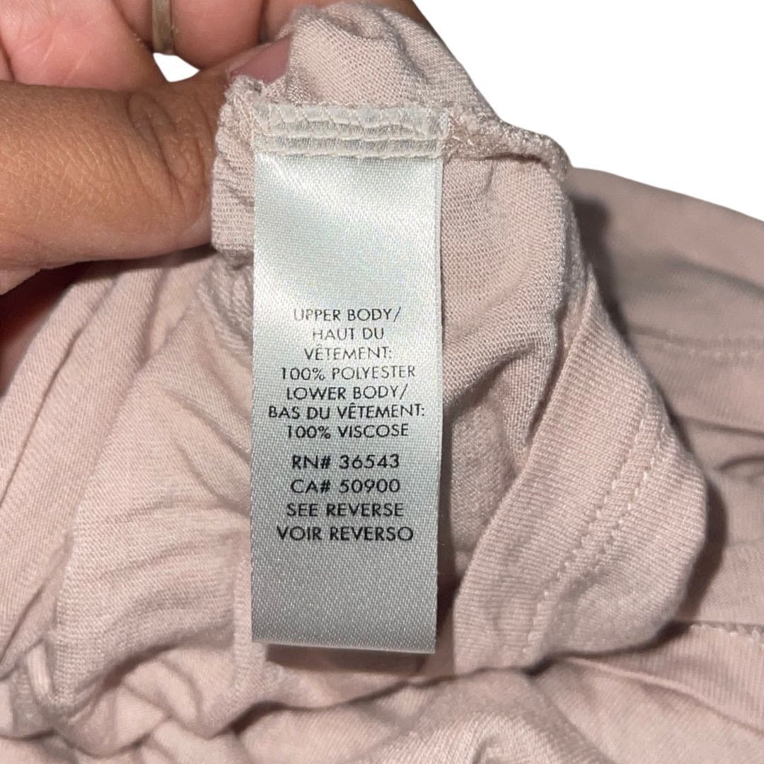 Calvin Klein Top Cap Sleeves Blush Pink Size Small Ruche Neckline Casual Size S / US 4 / IT 40 - 4 Thumbnail