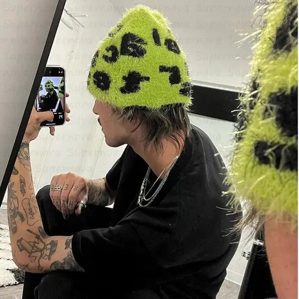 Japanese Brand Furuya x Aida Rabbit Fur Aesthetics Knit Beanie Hat Size ONE SIZE - 4 Thumbnail