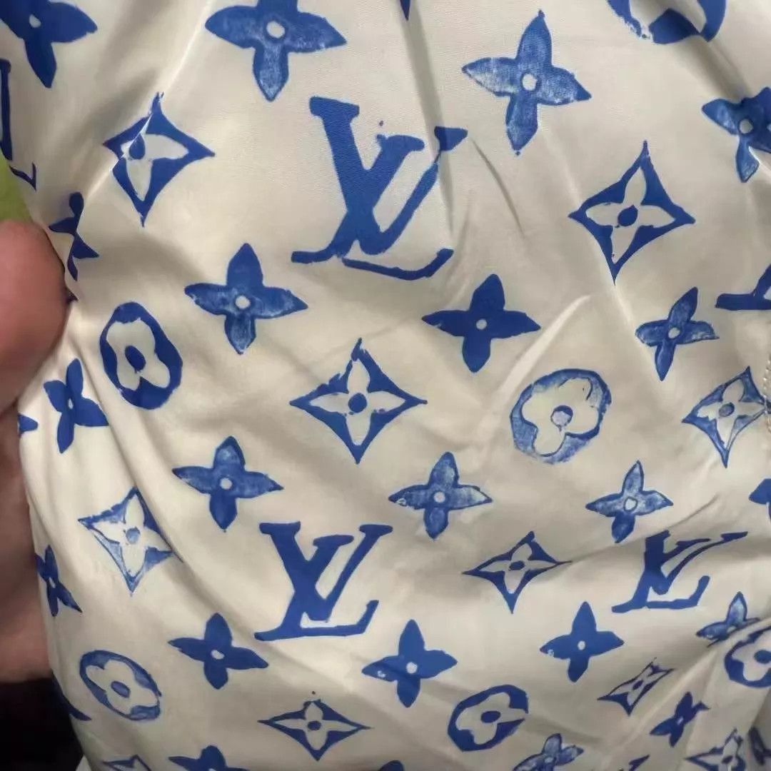 Louis Vuitton LV white blue all over monogram pants40 Size US 40 / EU 56 - 3 Thumbnail