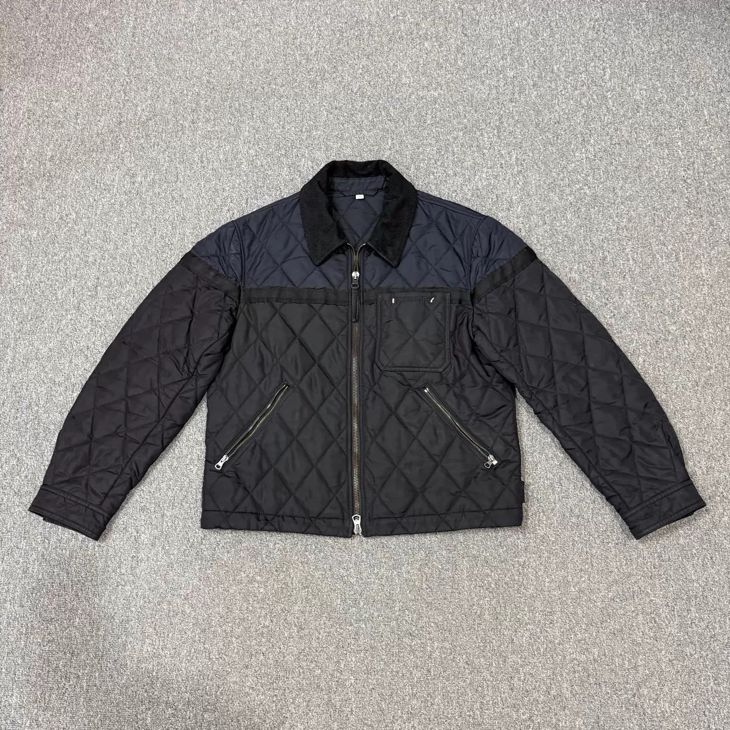 Burberry Quilted Black Zip-Up Jacket Size US M / EU 48-50 / 2 - 1 Thumbnail