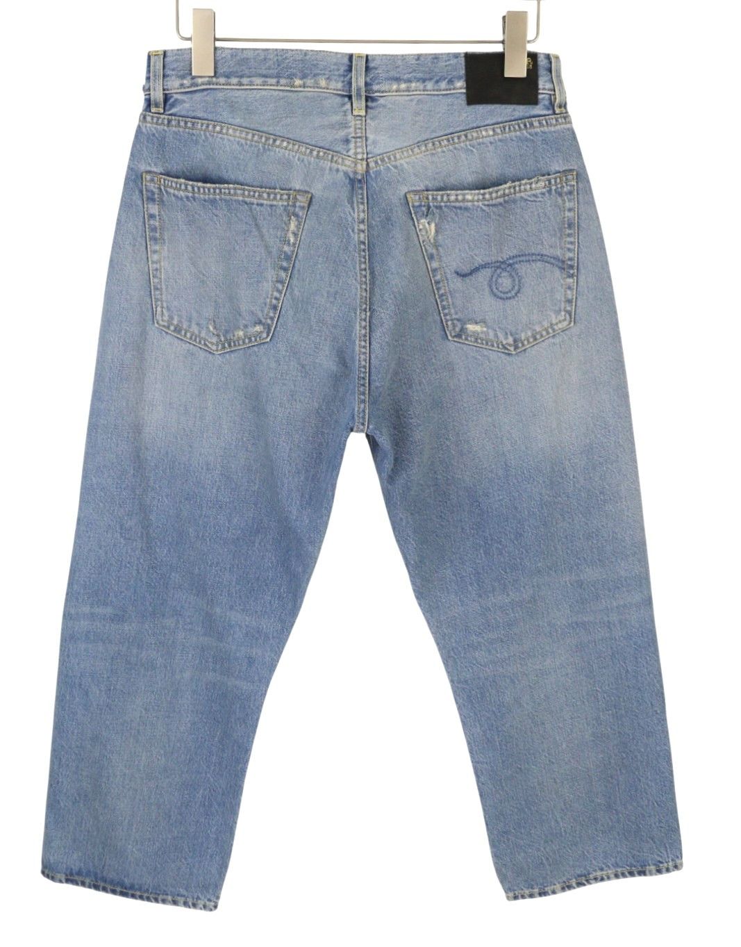 R13 X-BF 27 Merrin Blue Washed Low Rise PF25 Jeans 87206 Size 27" / US 4 / IT 40 - 4 Thumbnail