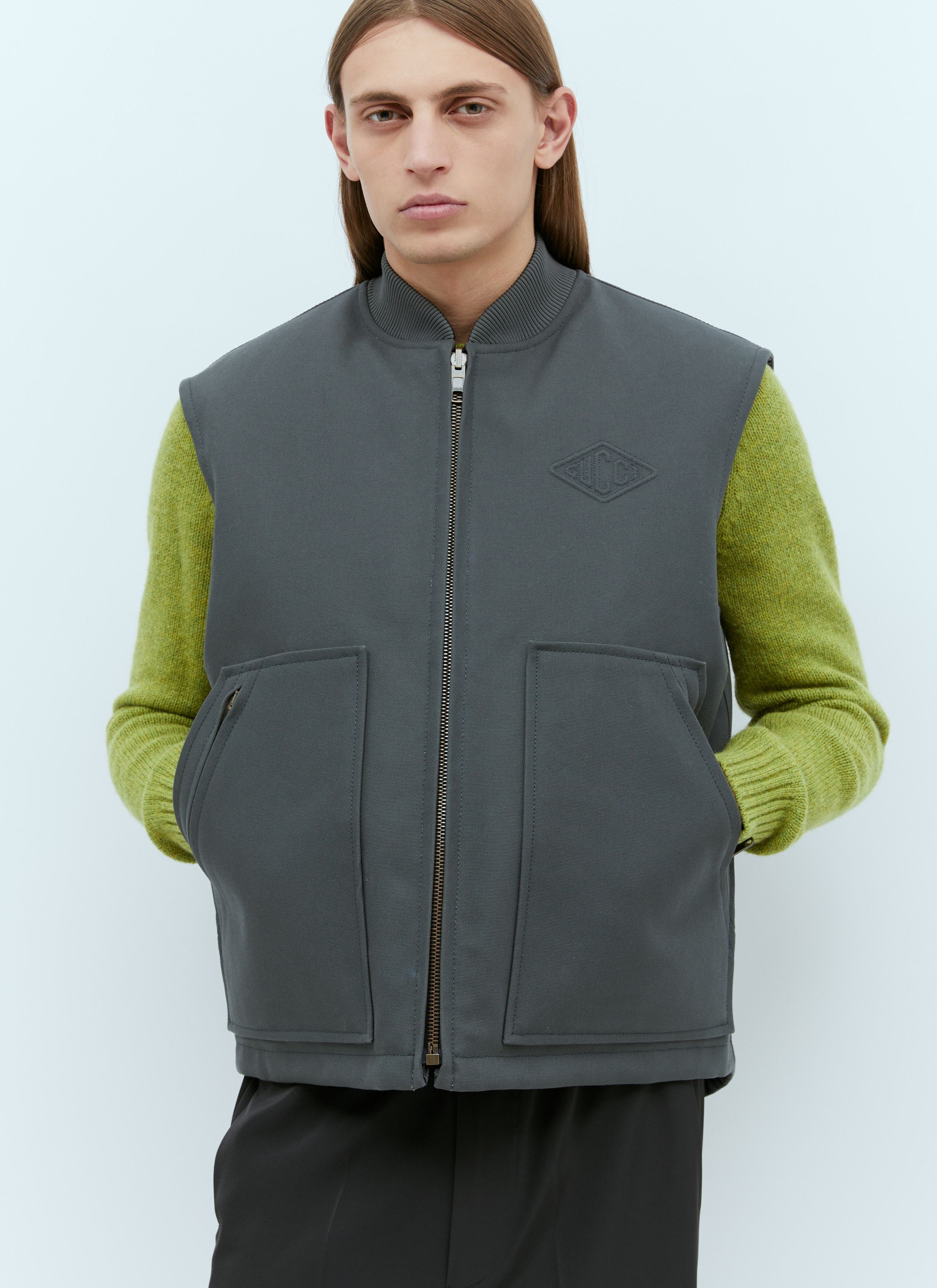 Gucci o1s1wg110225 Reversible Cotton Canvas Vest in Grey Size US S / EU 44-46 / 1 - 1 Thumbnail