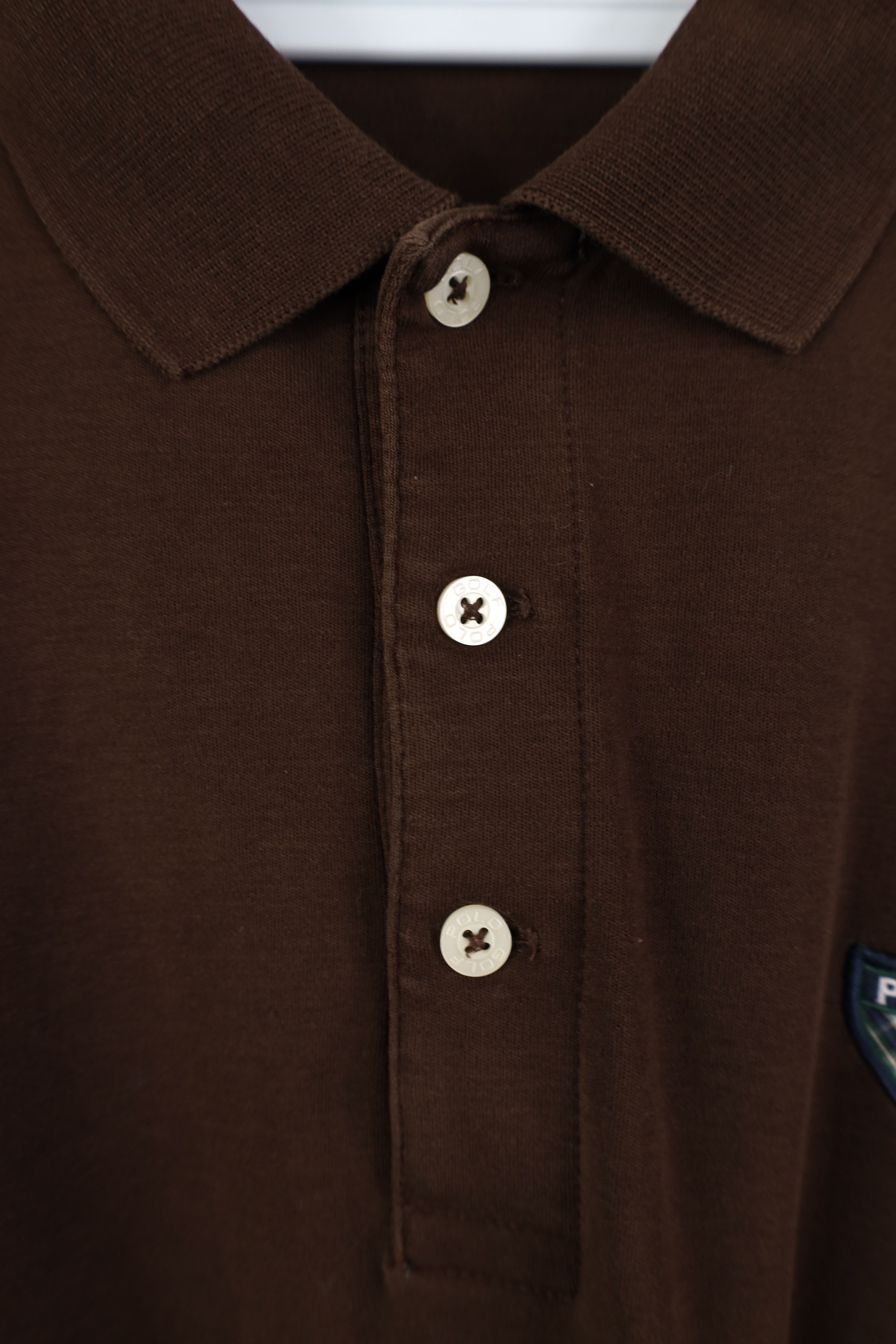Ralph Lauren Vintage 90s Polo Golf Ralph Lauren Cotton Long Sleeve Polo Size US XL / EU 56 / 4 - 5 Thumbnail