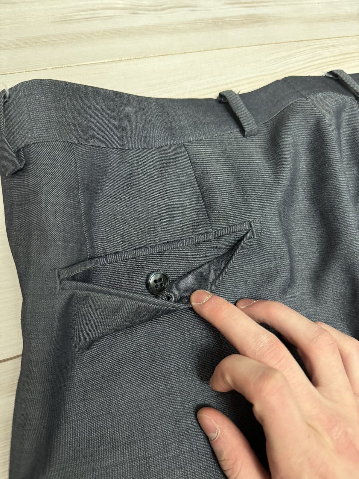 Balmain Vintage Balmain casual Wool Pants Super 120 Luxury Designer Size US 34 / EU 50 - 15 Thumbnail