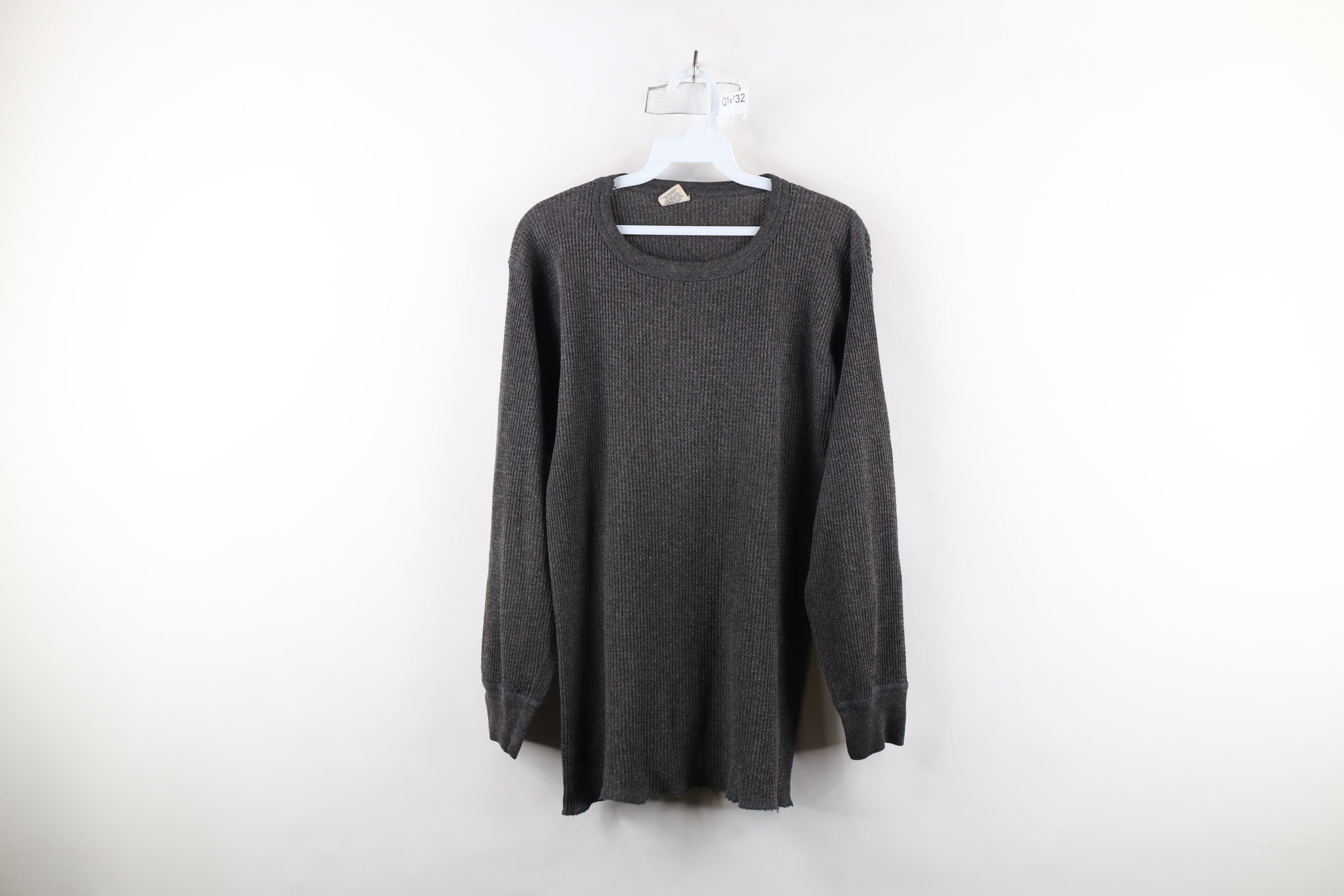 Vintage Vintage 90s Streetwear Waffle Knit Long Sleeve T-Shirt USA Size US XXL / EU 58 / 5 - 1 Thumbnail