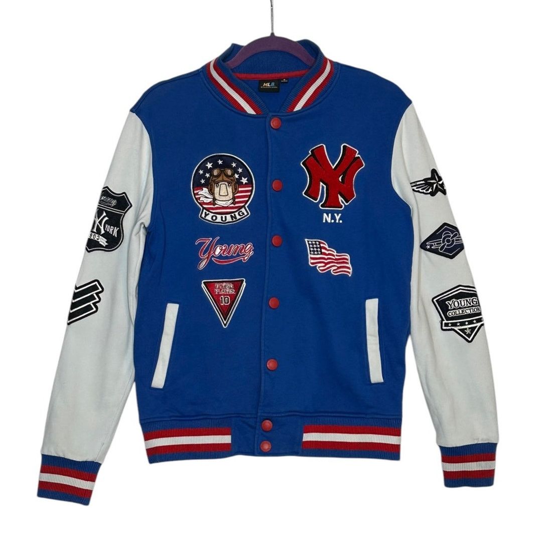 MLB MLB New York Yankees blue white varsity jacket size Small Size US S / EU 44-46 / 1 - 1 Thumbnail