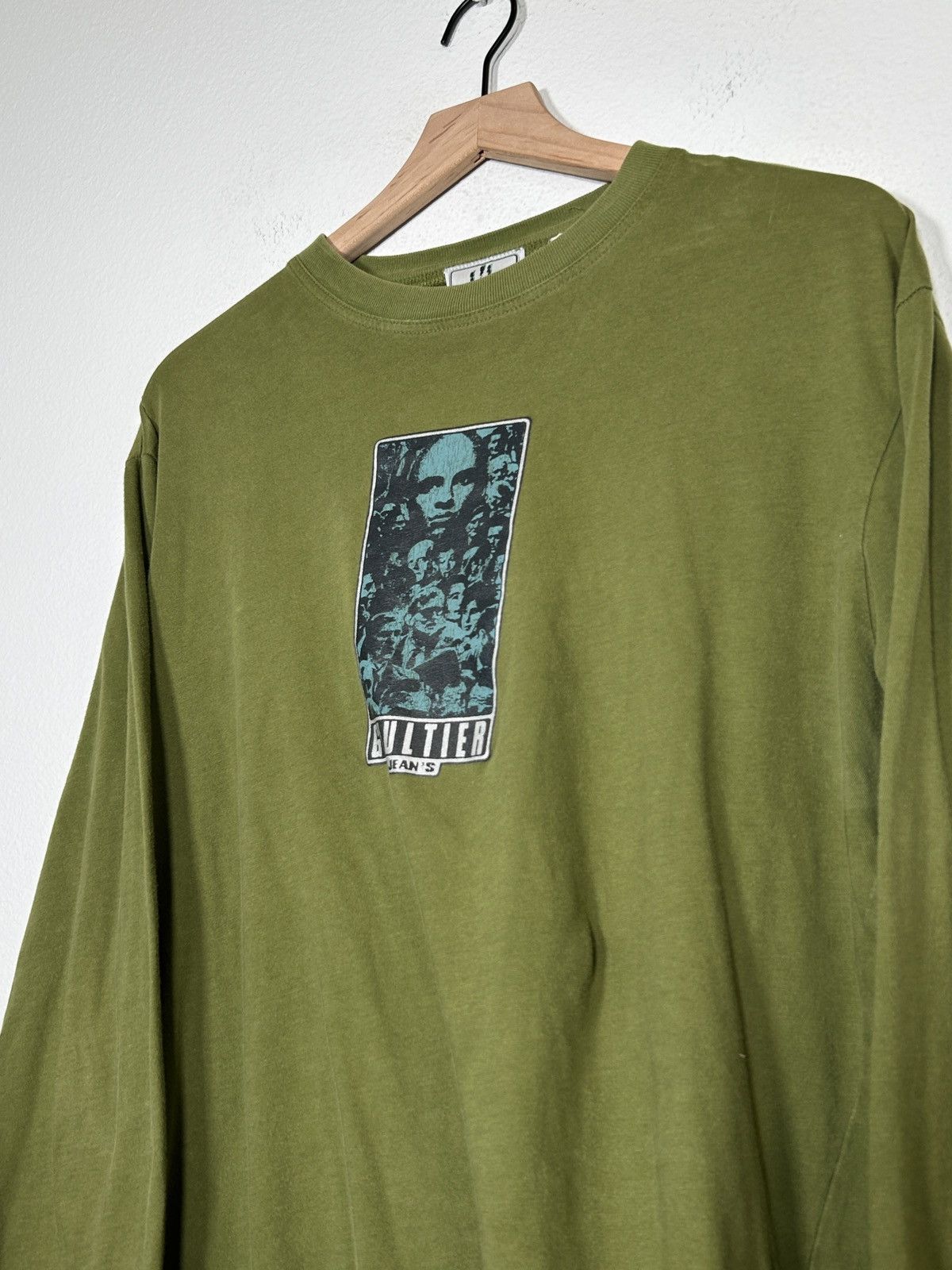 Jean Paul Gaultier 90’s Faces Logo Printed Longsleeve Size US M / EU 48-50 / 2 - 2 Thumbnail