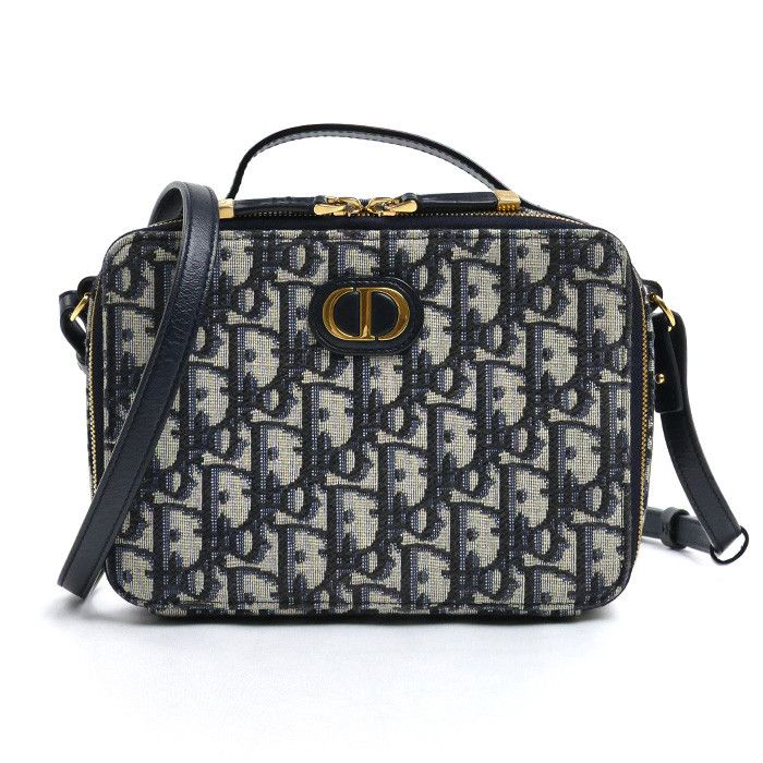 Dior Dior Dior 30 Montaigne Oblique Canvas Leather 2way Shoulder Bag Textile Shoulder Bag S2141UTZQ_M928 DUTY FREE for USA Size ONE SIZE - 1 Thumbnail