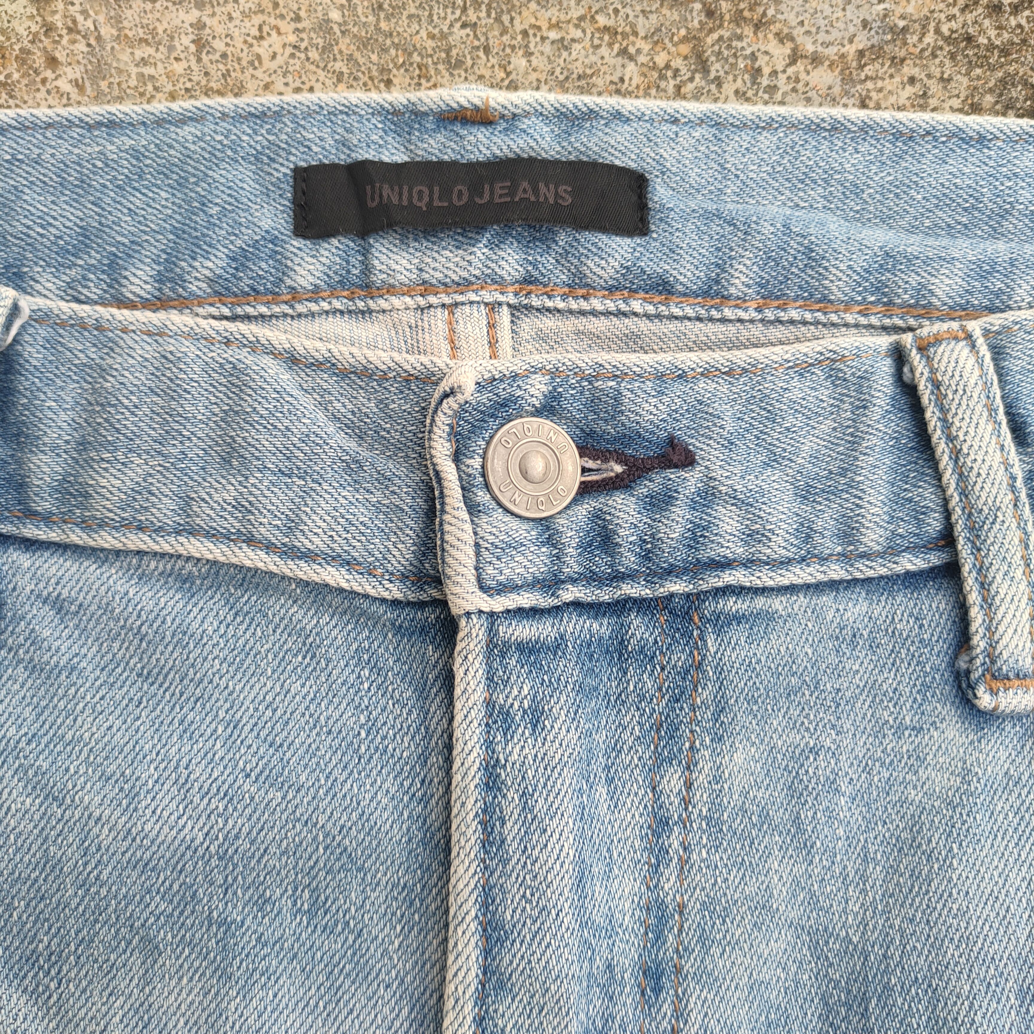 Black Label × Japanese Brand × Jean VINTAGE JAPANESE STRAIGHT FADED RIPPED DENIM JEANS PANTS Size US 35 - 6 Thumbnail