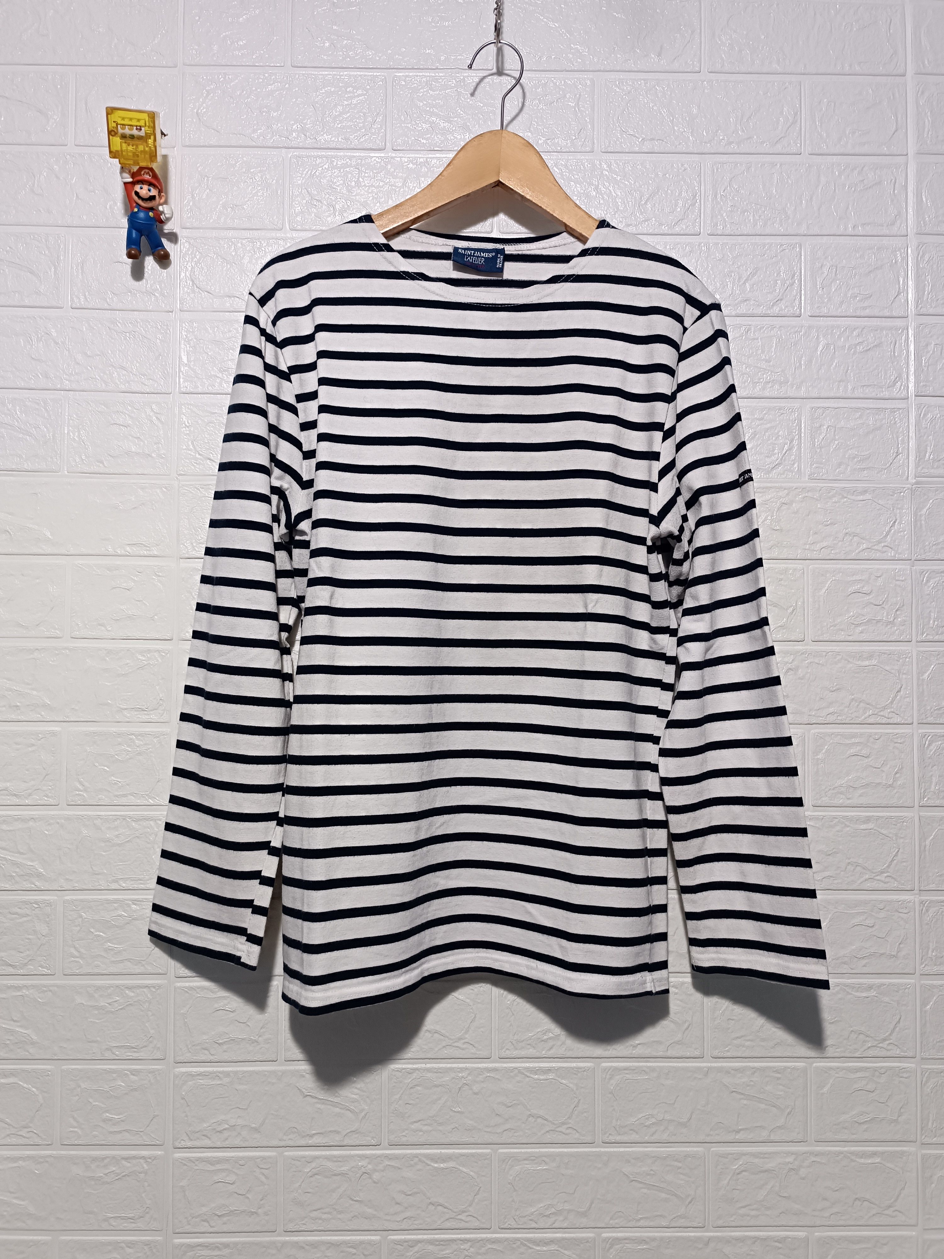 Saint James Saint James L'atelier Long Sleeve Striped Sailor T-shirt Size US M / EU 48-50 / 2 - 1 Thumbnail