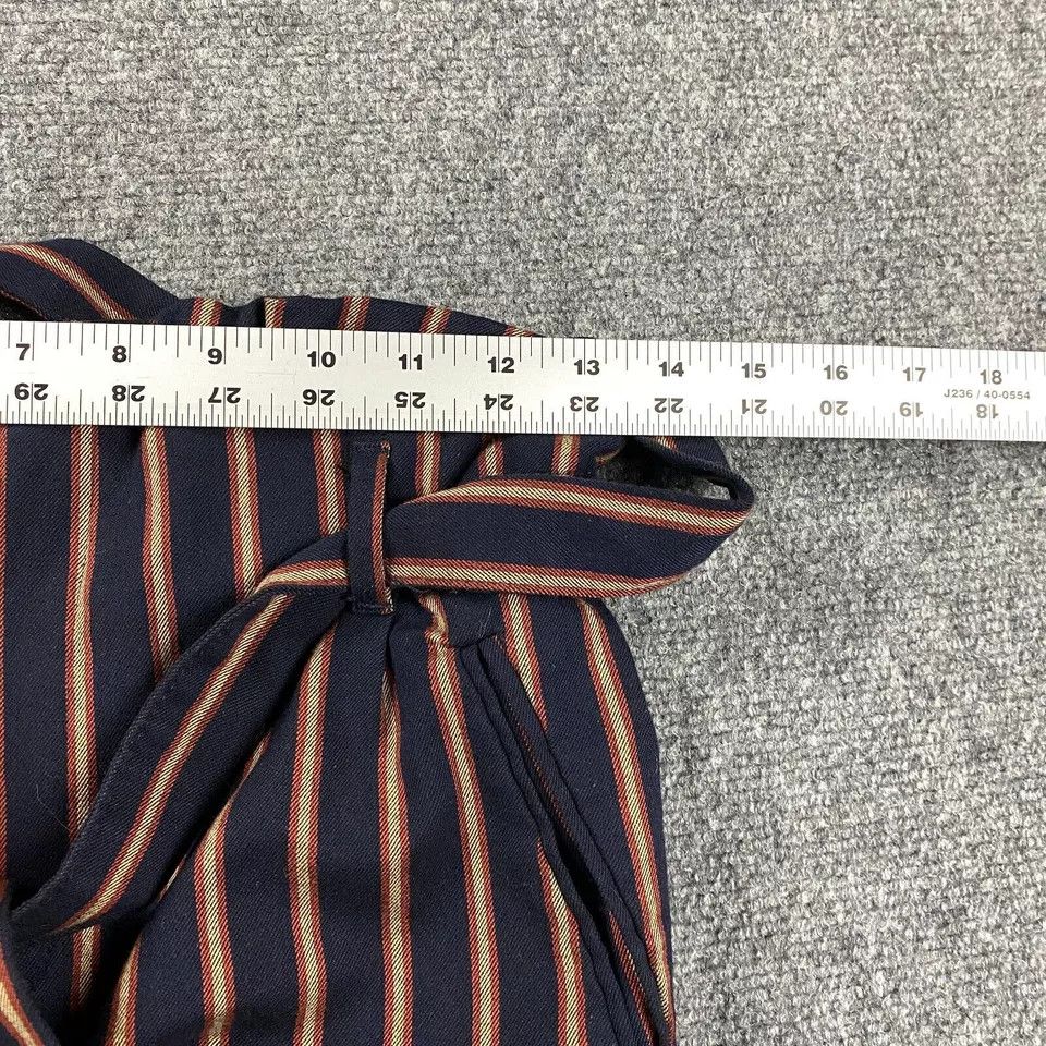 Zara Zara Pants Womens Small Striped Tapered Leg Belt Rolled Cuff Size 26" / US 2 / IT 38 - 5 Thumbnail